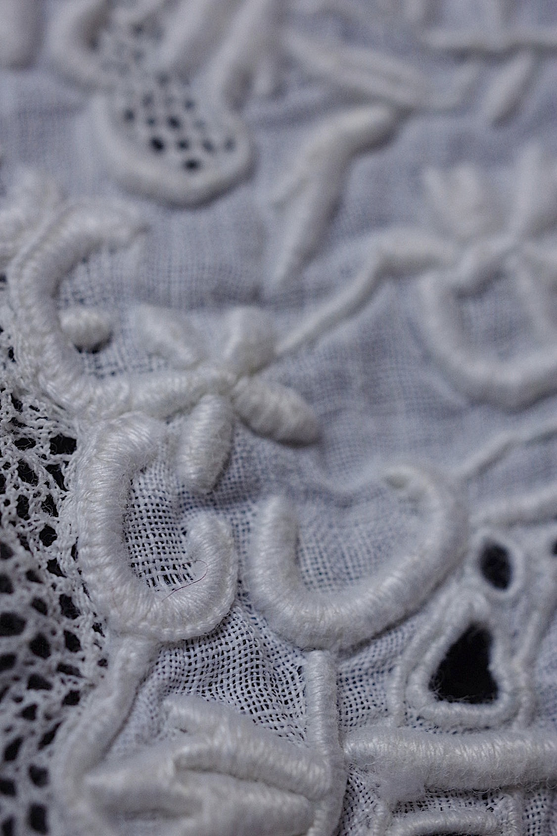 dentelle antique アンティークレースボネとえり bonnet et col