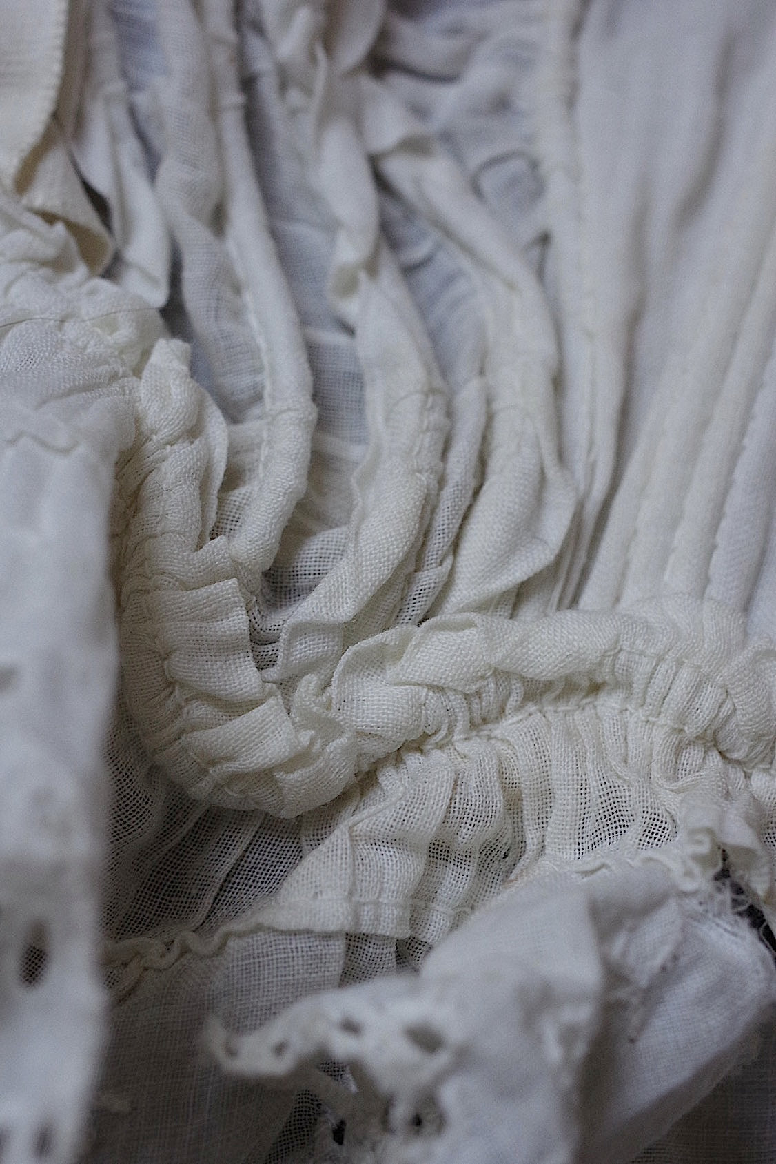 dentelle antique アンティークレースボネとえり bonnet et col