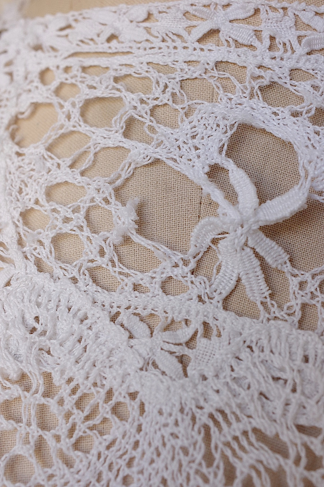 vêtement antique アンティークブラウス ボビンレース 2 .FR a l'epoque