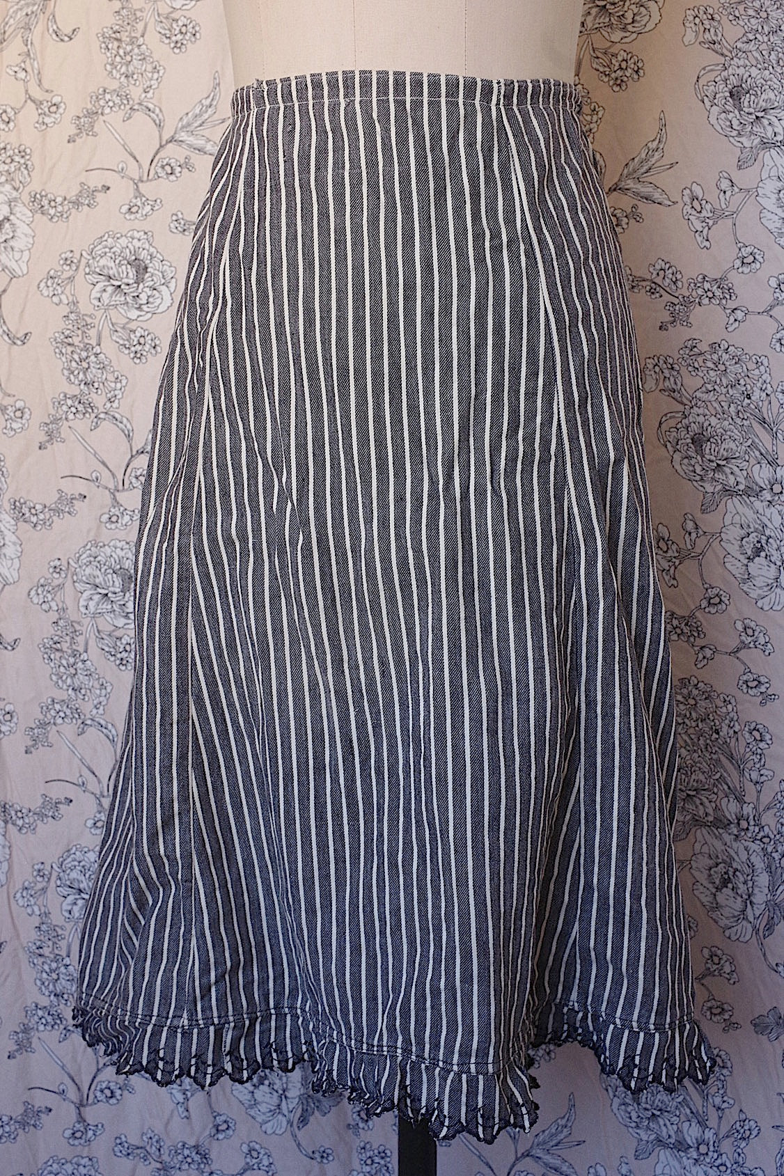 vêtement antique アンティークスカート コットン裏起毛