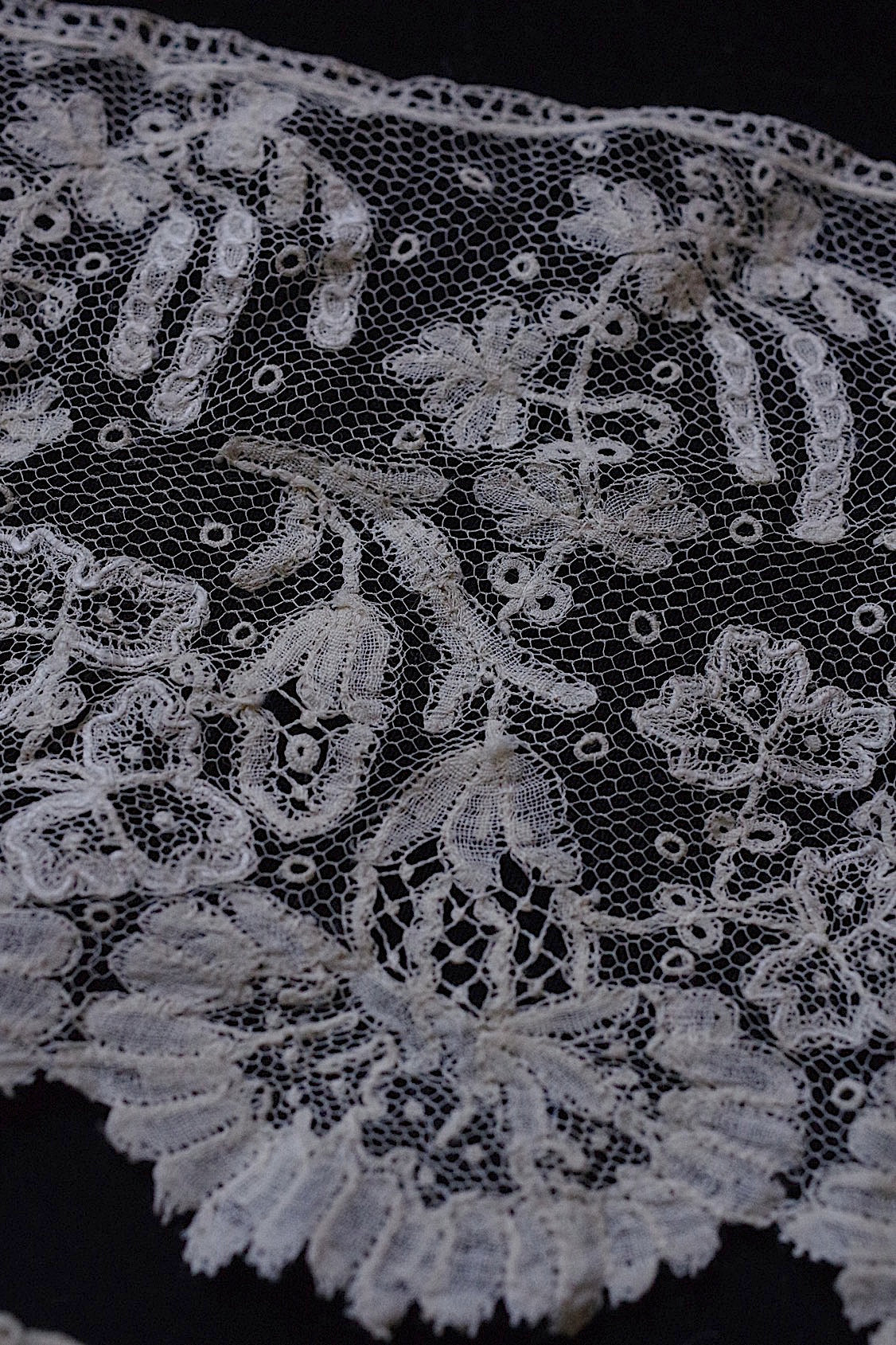 dentelle antique アンティークレース 45+14cm 158cm