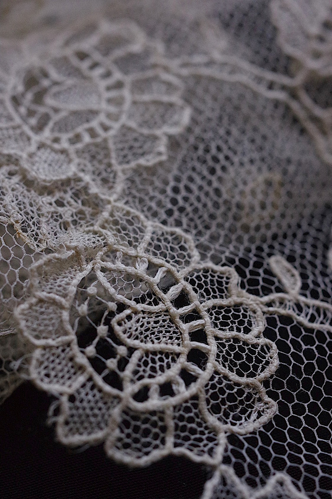 dentelle antique アンティークレース 45+14cm 158cm