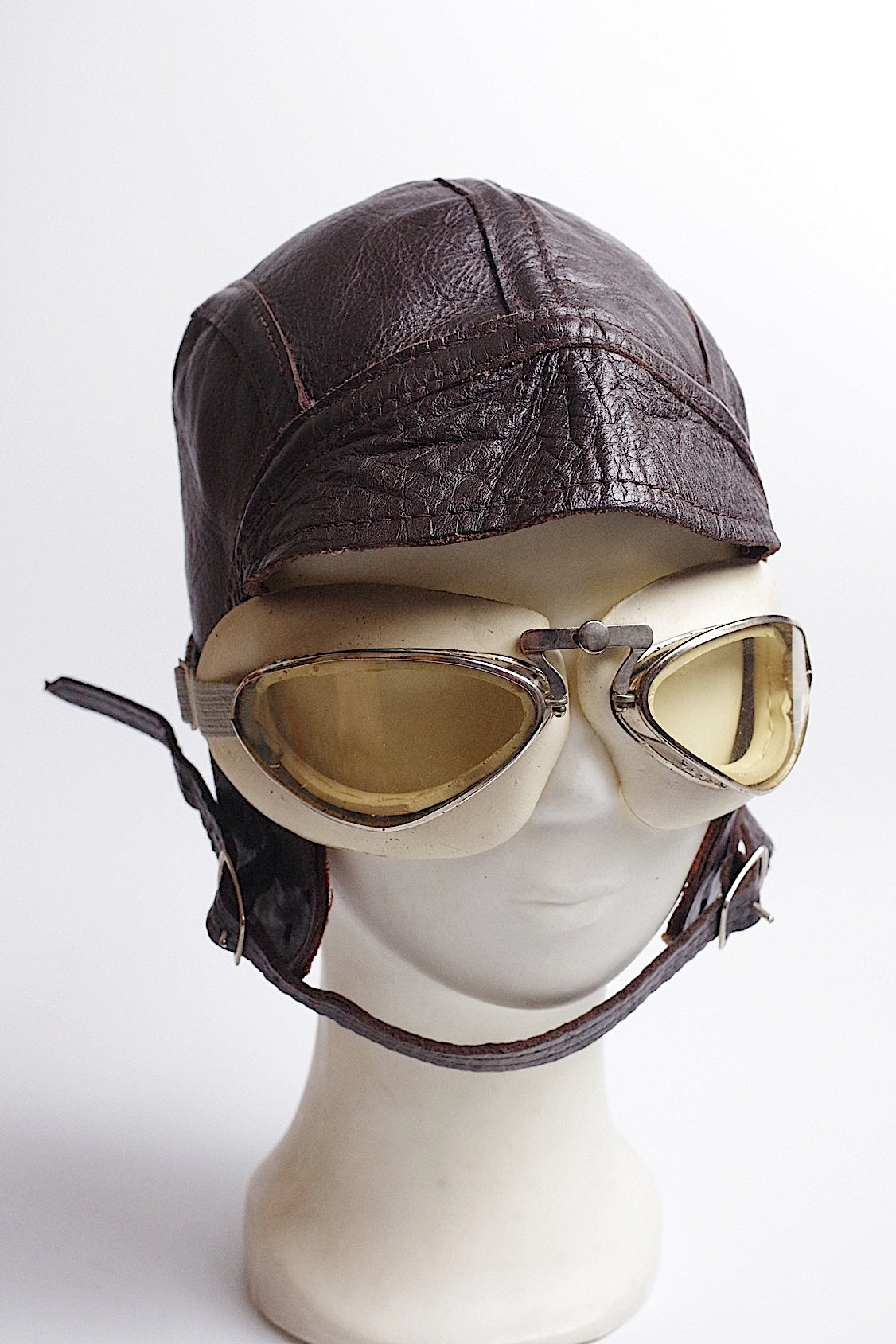 vintage Casque de pilote 