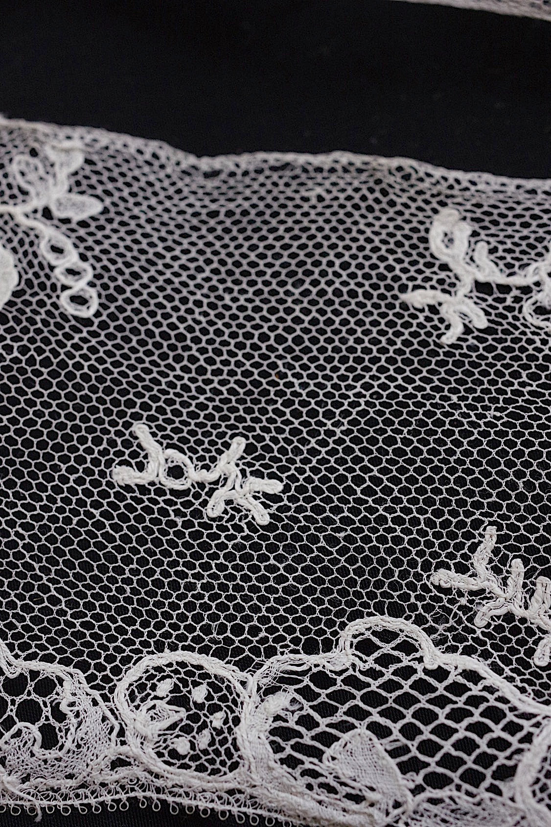 dentelle antique アンティークレース 123+123cm .FR a l'epoque