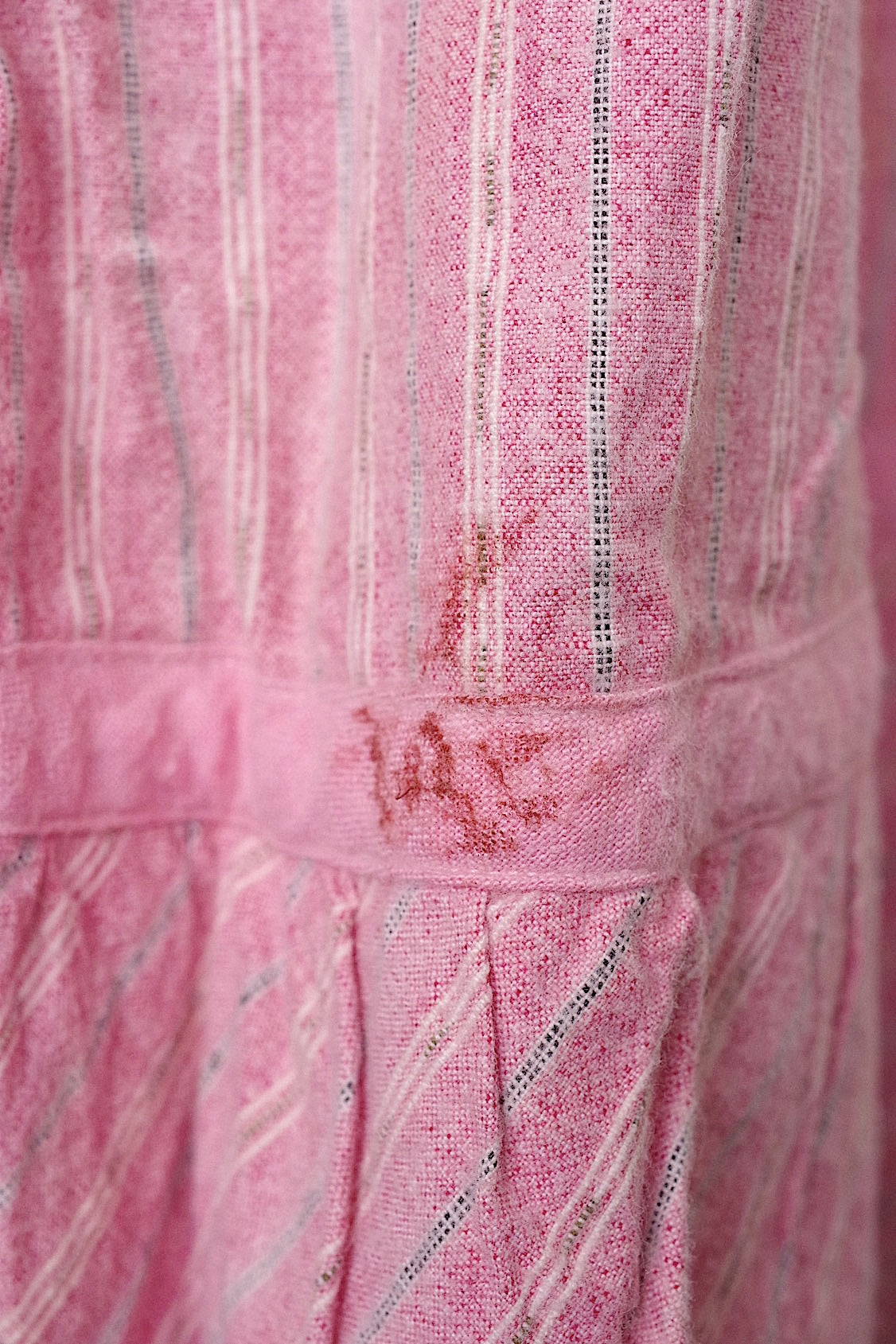 vêtement antique アンティークスカート ピンクストライプ .FR a l'epoque