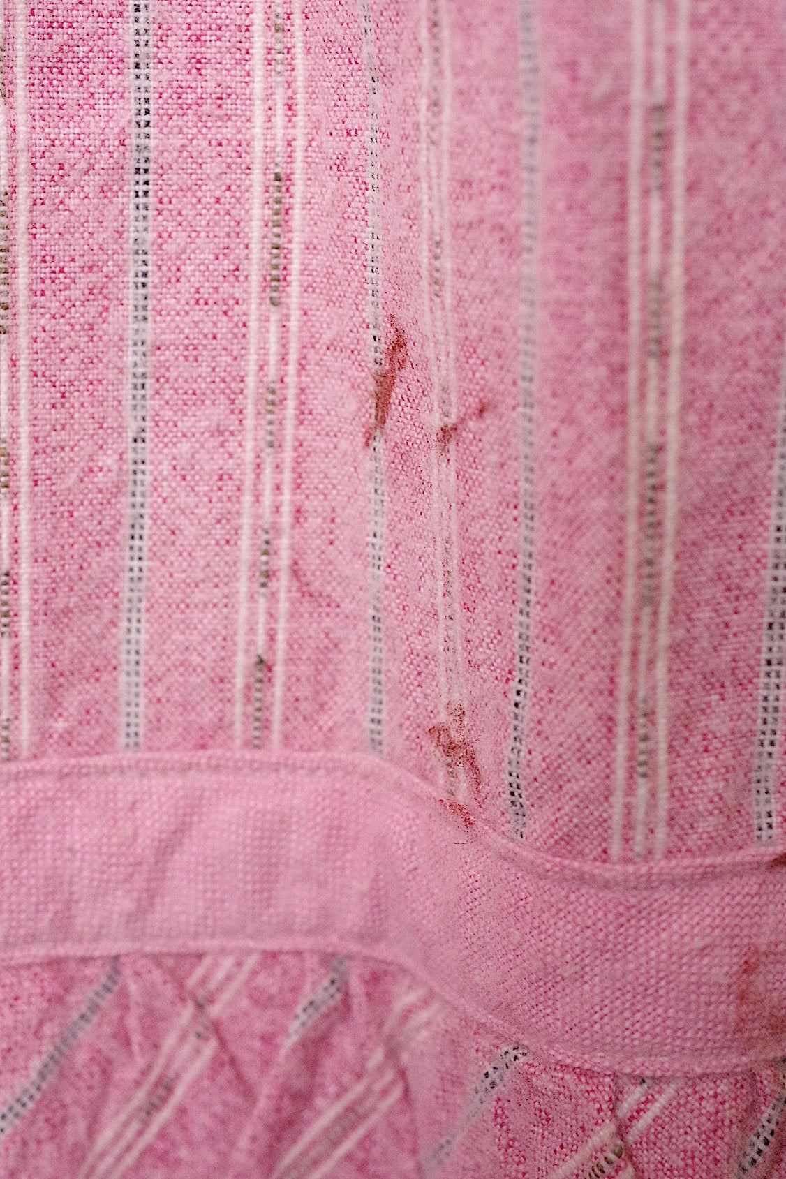 vêtement antique アンティークスカート ピンクストライプ .FR a l'epoque