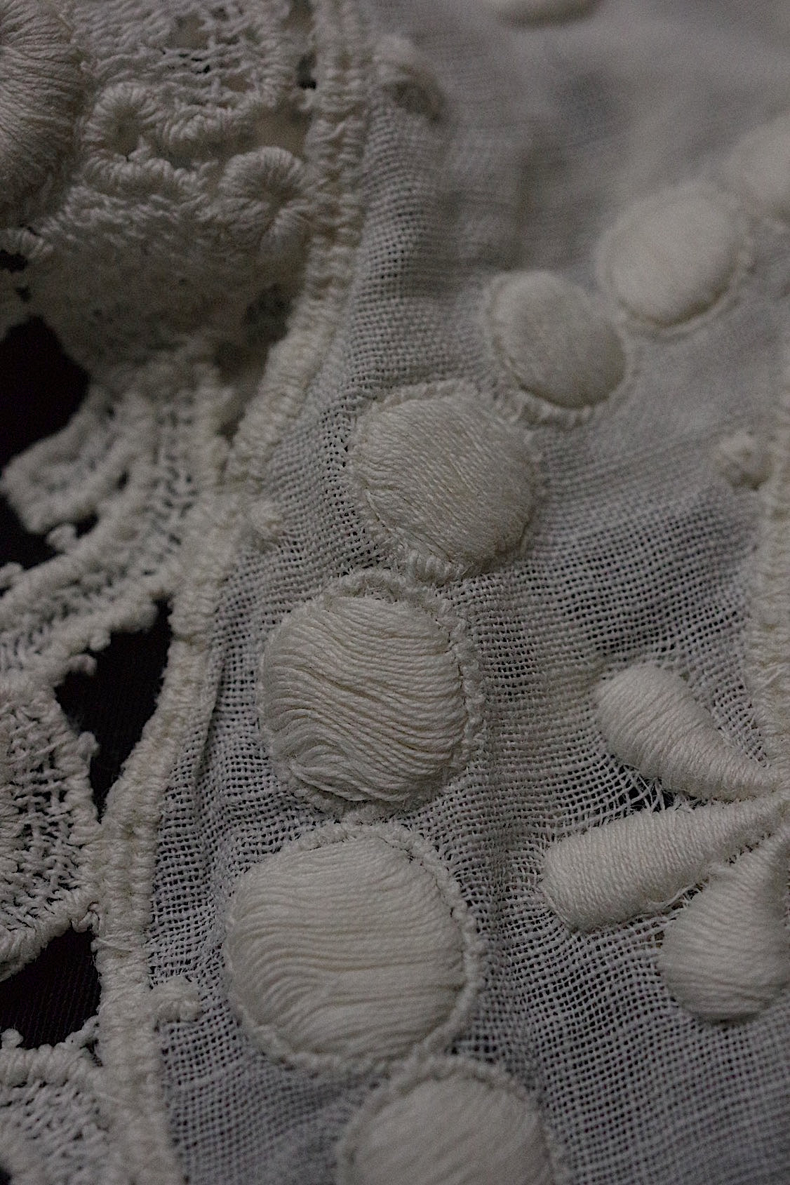 dentelle antique アンティークレース 襟2つ