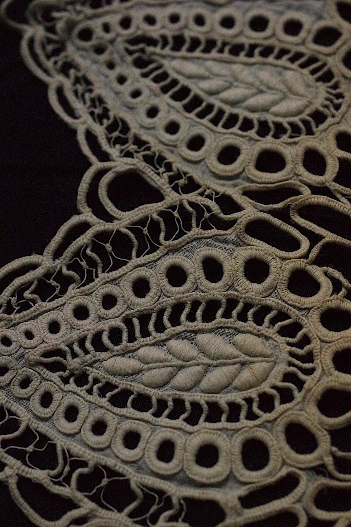dentelle antique アンティークレース 襟2つ