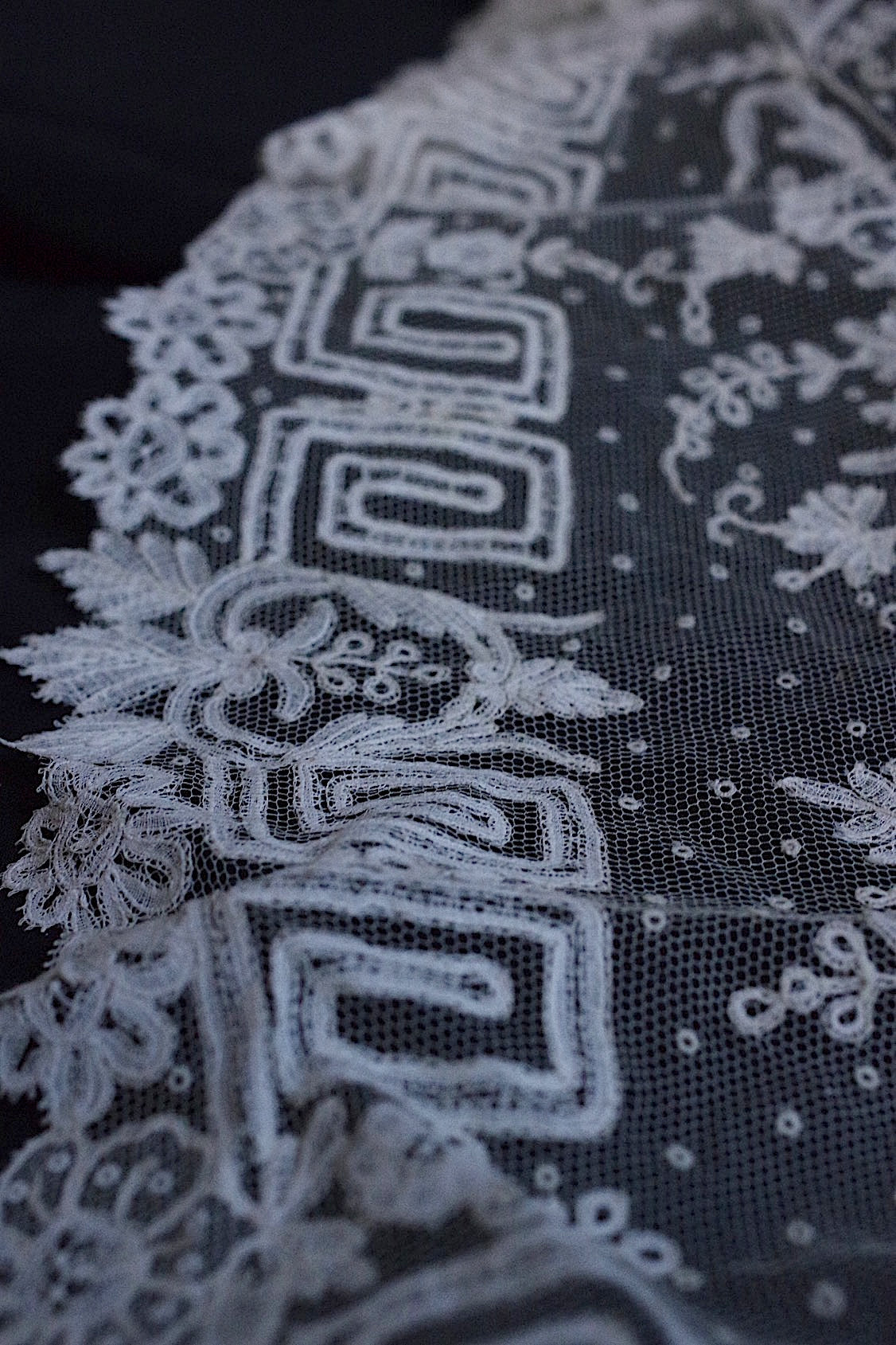 dentelle antique アンティークレース ケープ