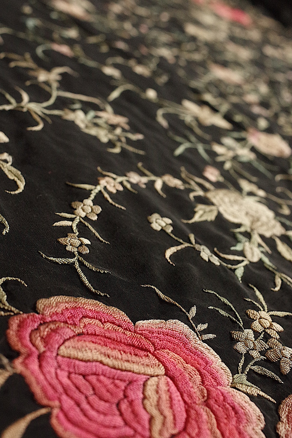 châle antique アンティークショール シノワズリー .FR a l'epoque