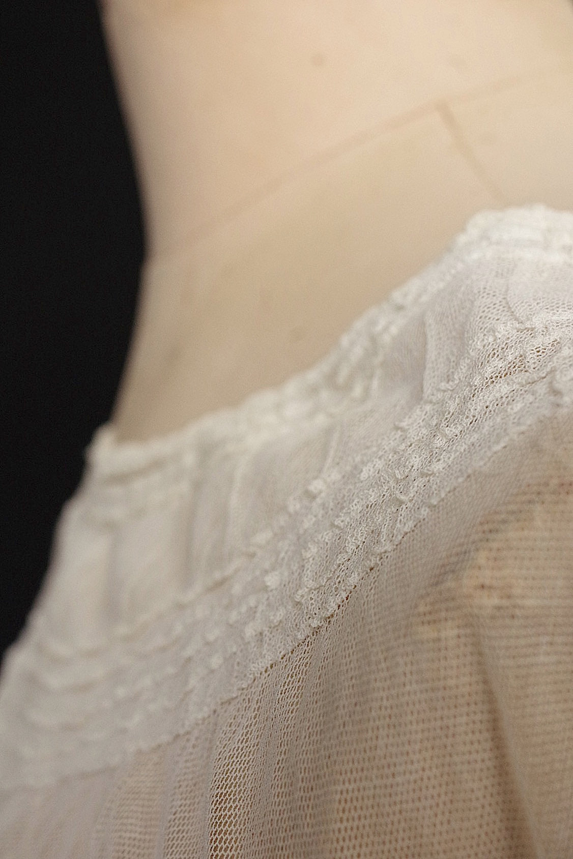 vêtement antique アンティークコットンブラウス5 .FR a l'epoque