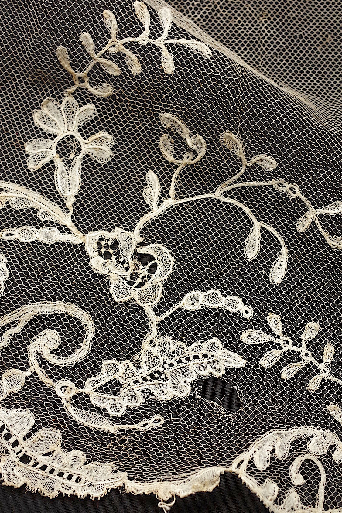 dentelle antique アンティークレース アプリカッションアングレテール 320cm
