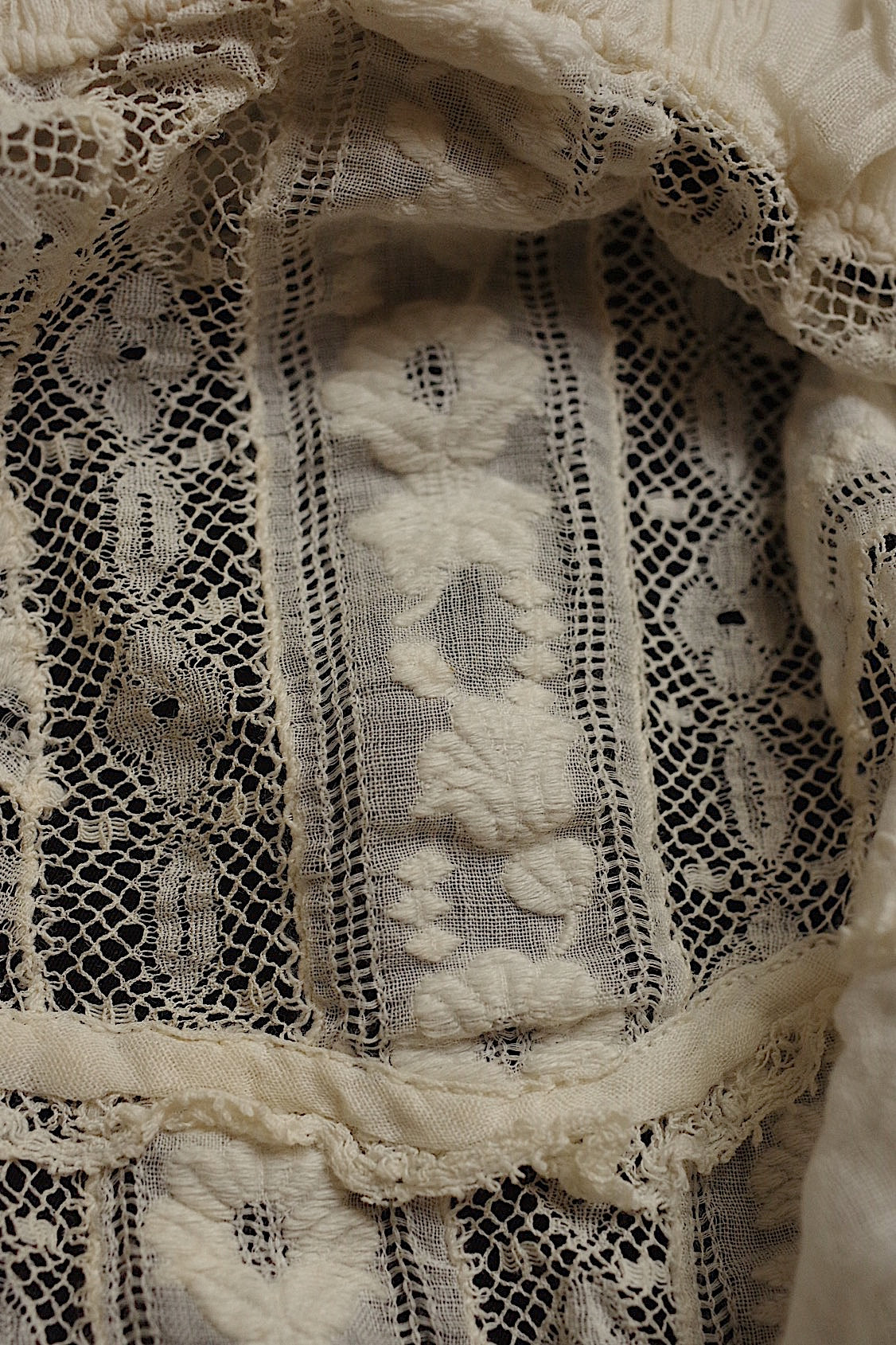 dentelle antique アンティークレース 刺繍 bonnet