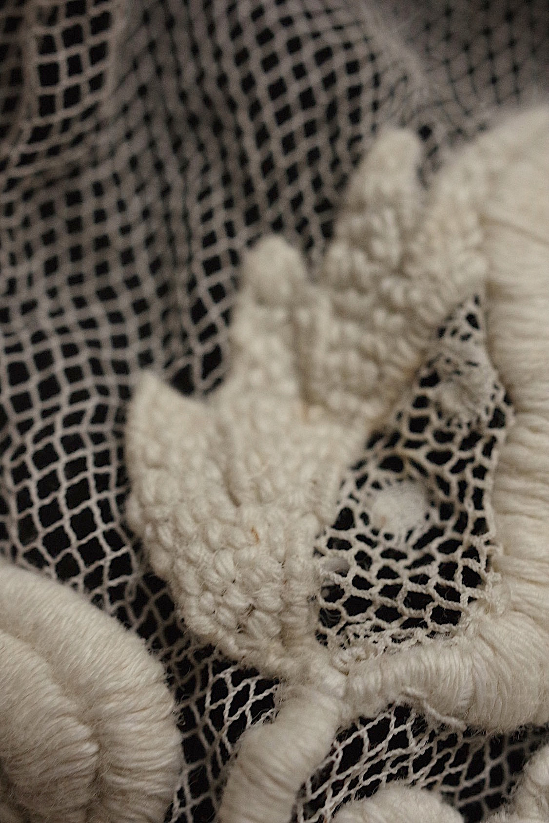 dentelle antique アンティークレース 刺繍 bonnet