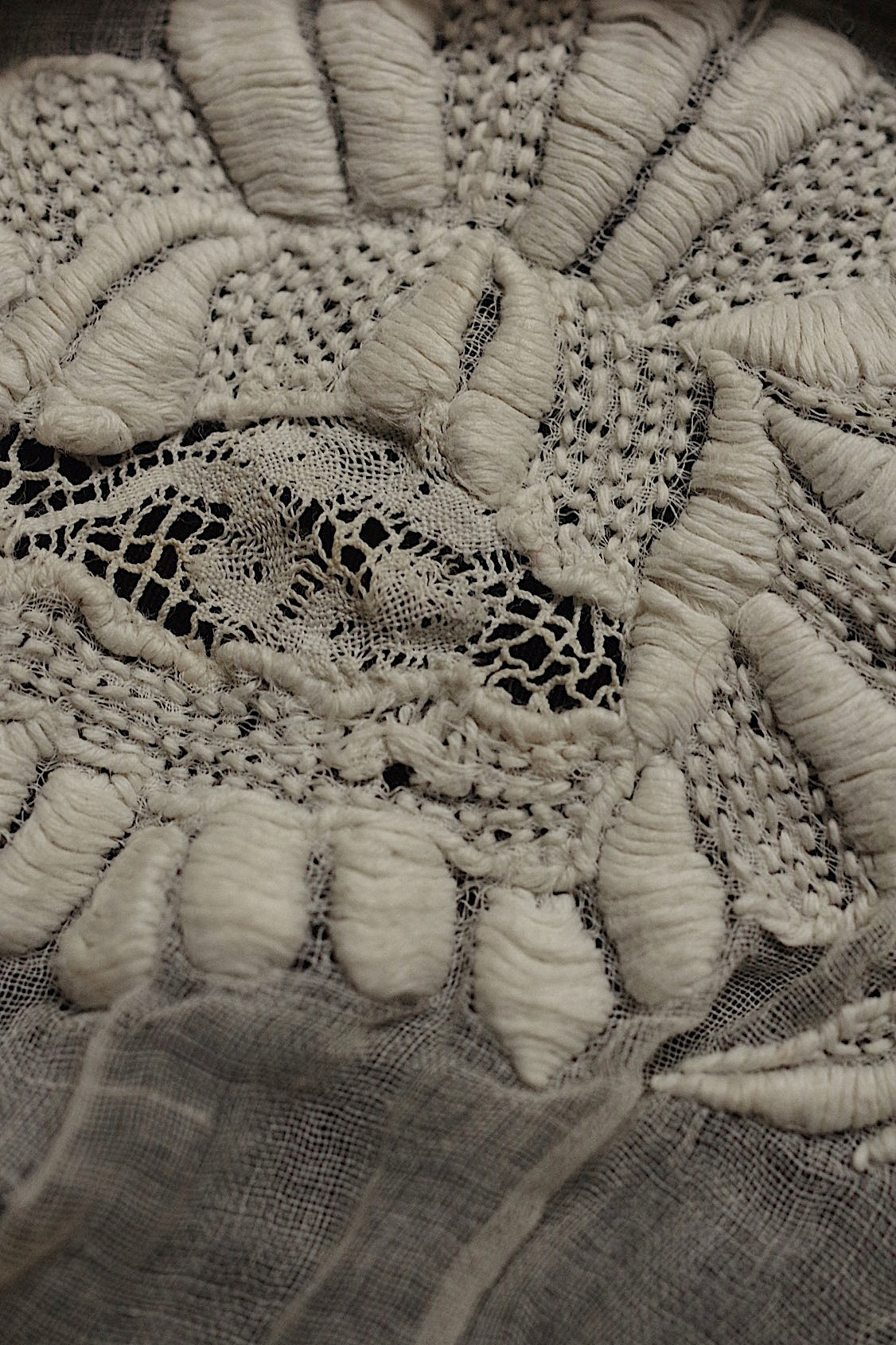 dentelle antique アンティークレース 刺繍 bonnet