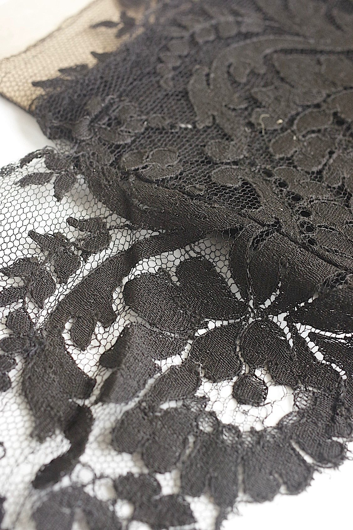 dentelle antique アンティークレース ブロンドレース 350cm .FR a l'epoque