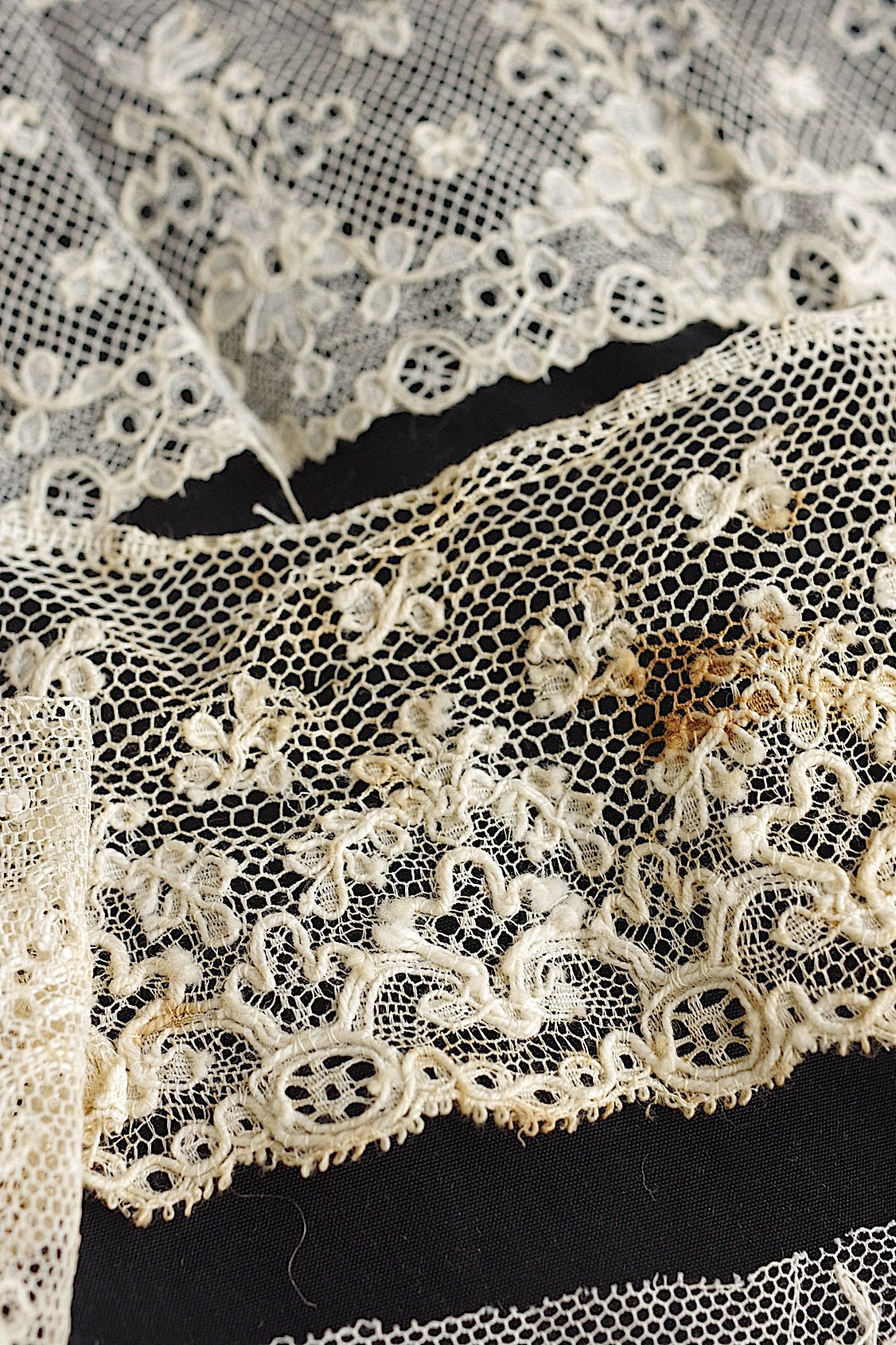 dentelle antique アンティークレース 素材用 lot