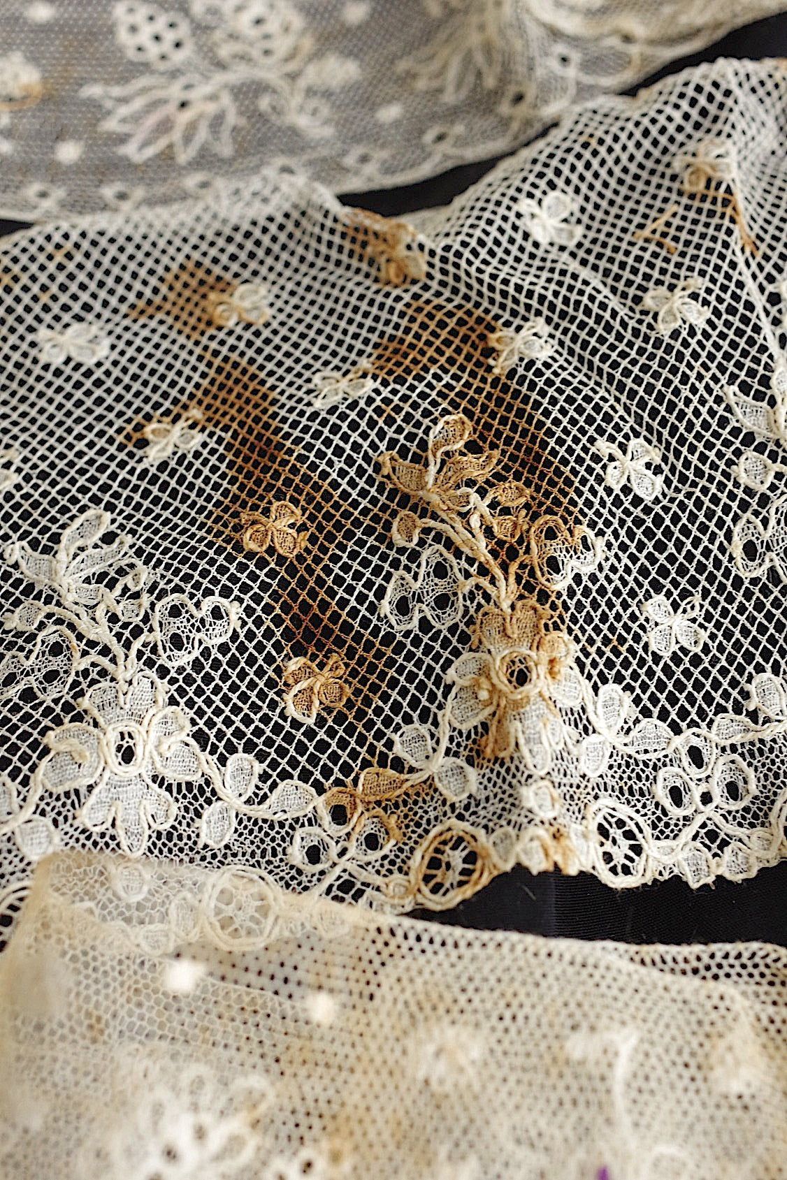 dentelle antique アンティークレース 素材用 lot