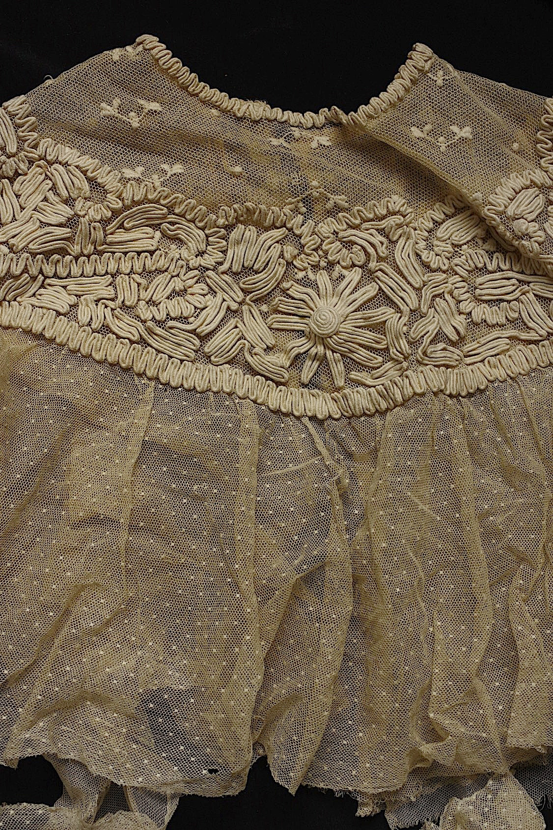 dentelle antique アンティークレース ドレス 制作用 素材 .FR a l'epoque