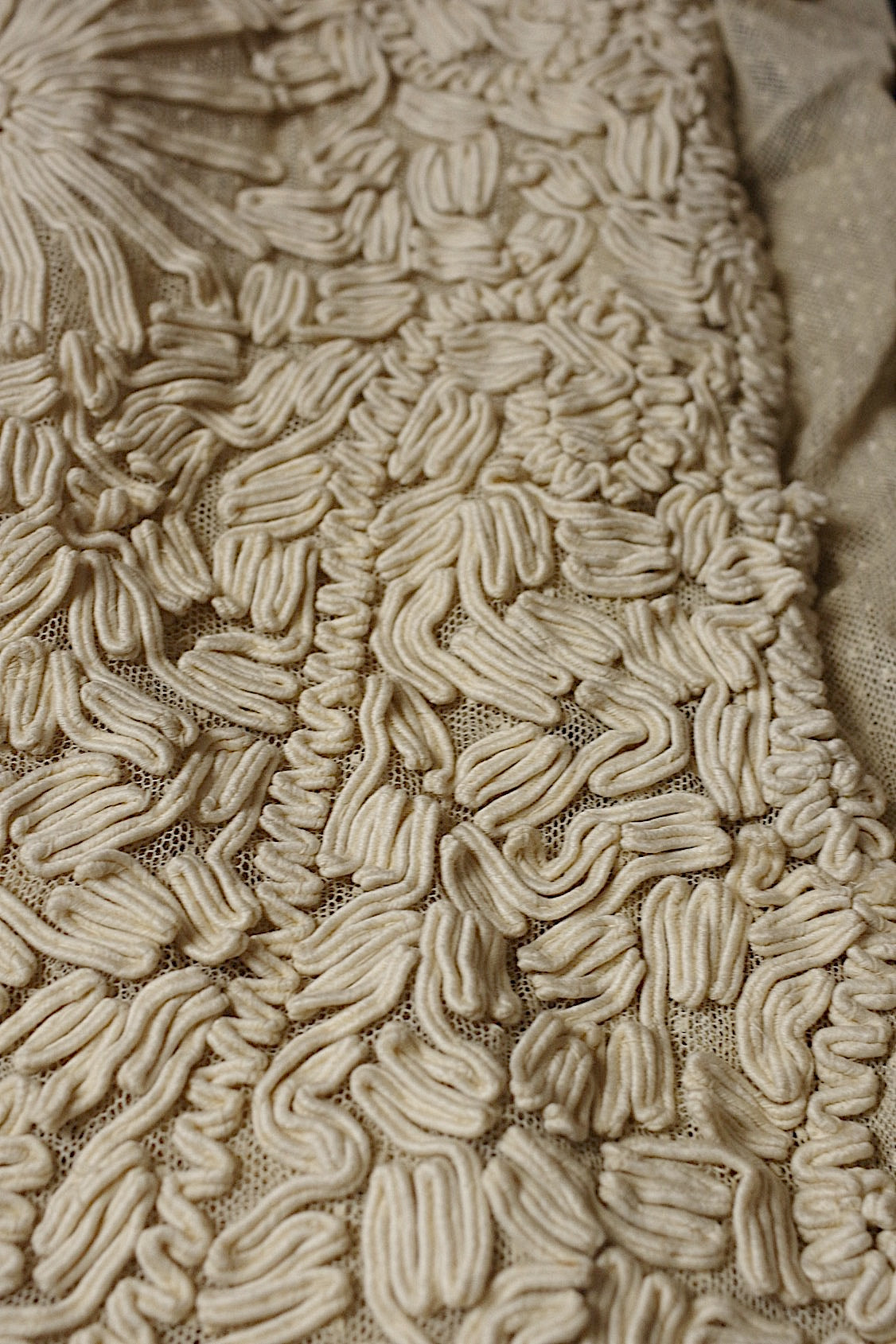 dentelle antique アンティークレース ドレス 制作用 素材 .FR a l'epoque