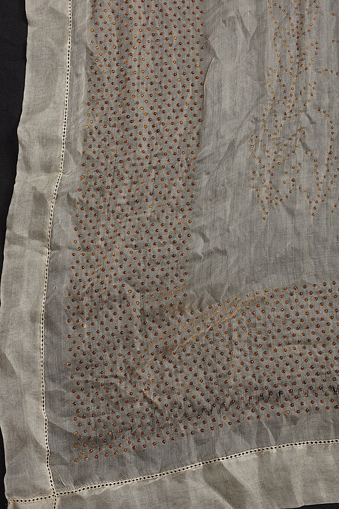 dentelle antique アンティーク刺繍 ハギレ  lot2 .FR a l'epoque