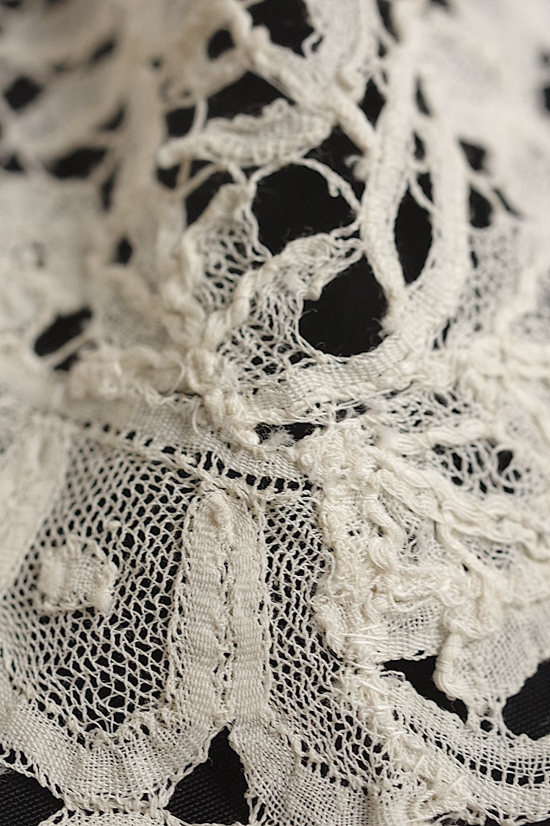 dentelle antique アンティークレース 115cm×22cm .FR a l'epoque