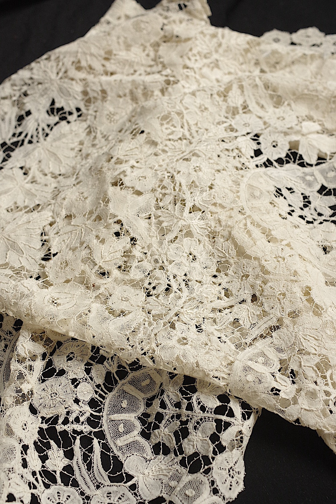 dentelle antique アンティークレース 115cm×22cm .FR a l'epoque