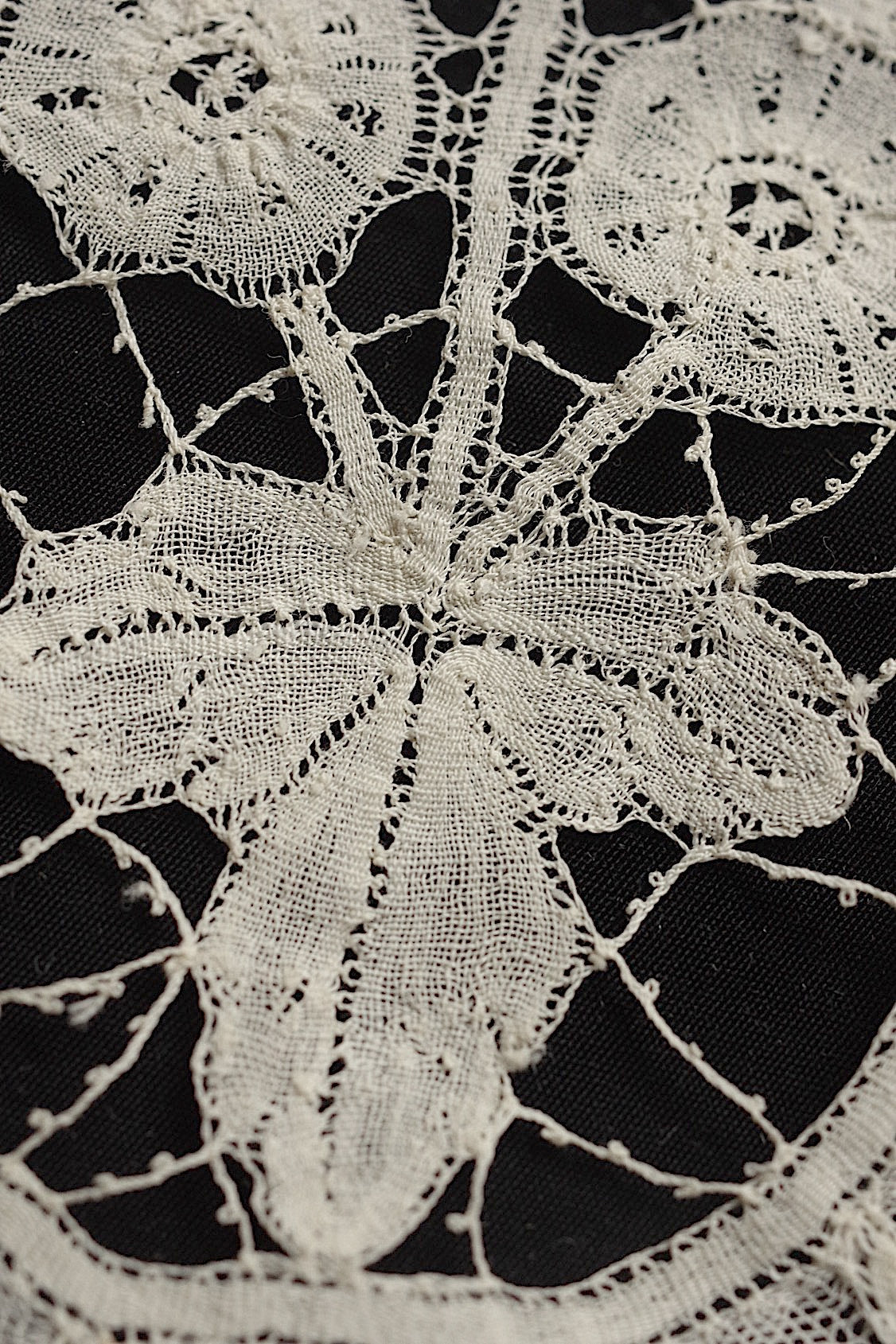 dentelle antique アンティークレース 115cm×22cm .FR a l'epoque