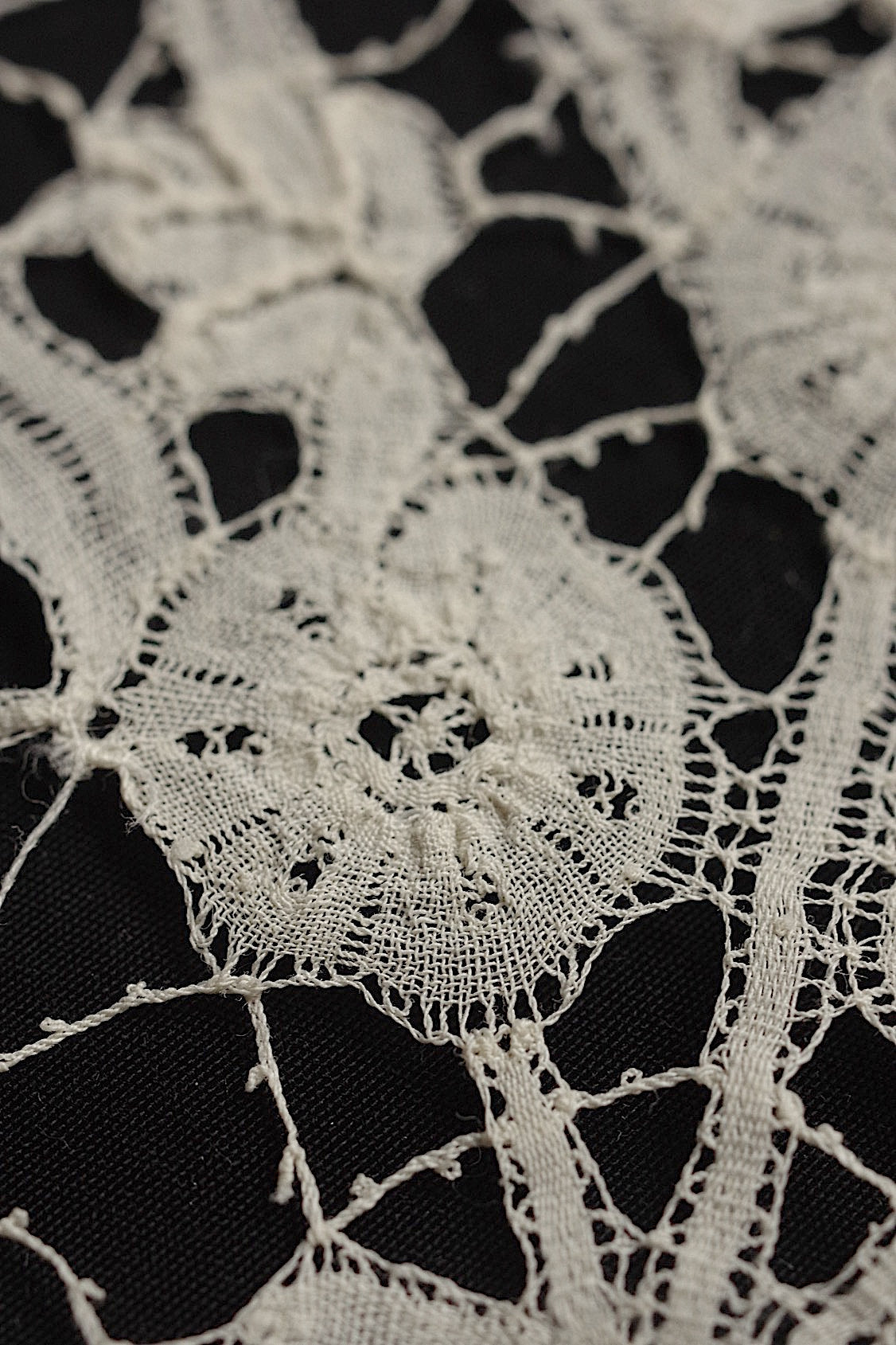 dentelle antique アンティークレース 115cm×22cm .FR a l'epoque