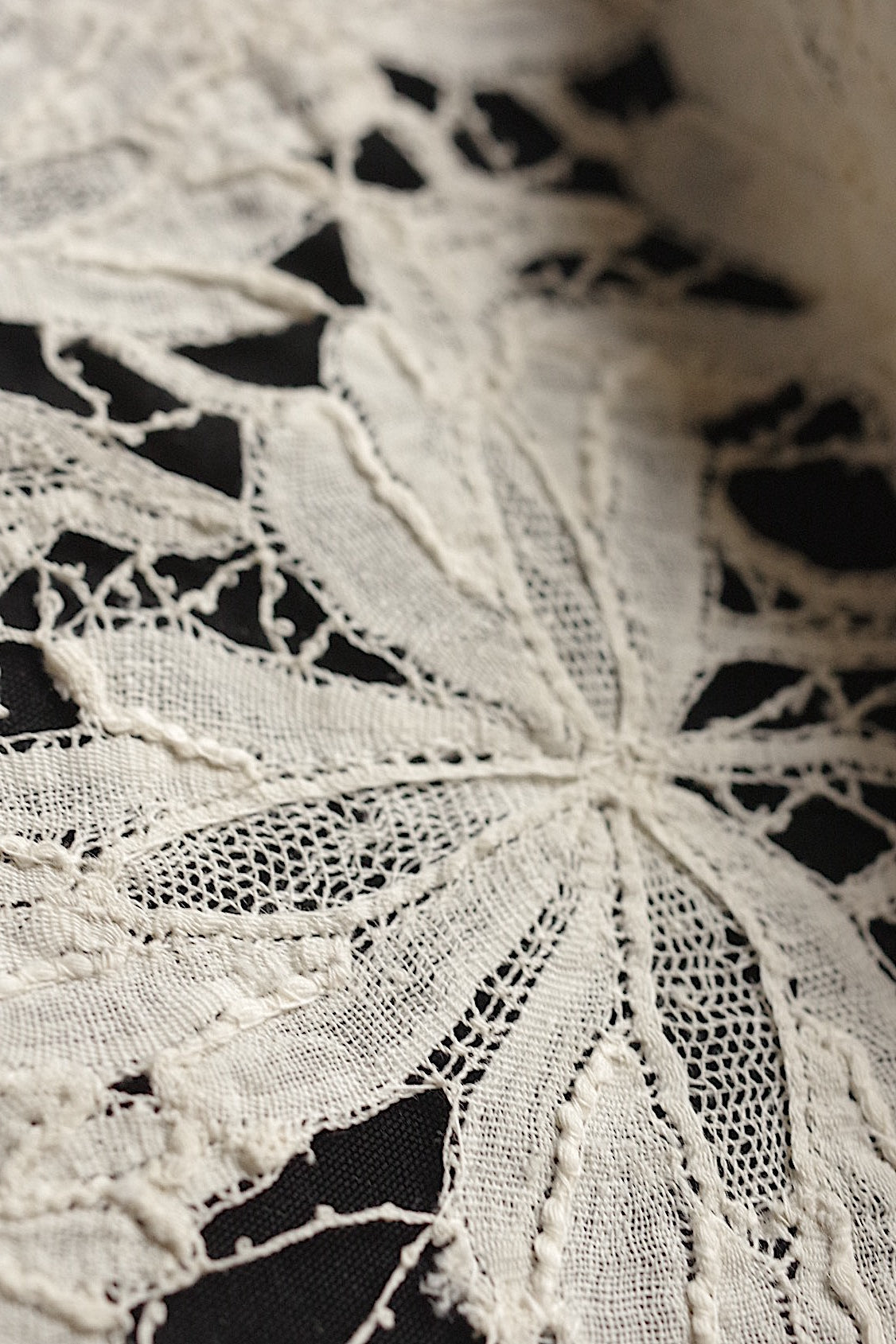 dentelle antique アンティークレース 115cm×22cm .FR a l'epoque