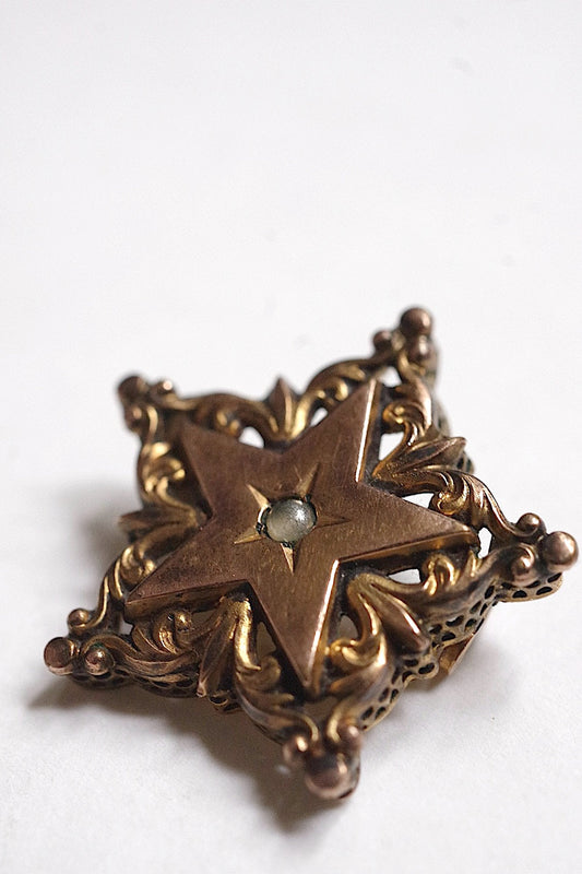 アンティーク ブローチ broche antique 星 .FR a l'epoque