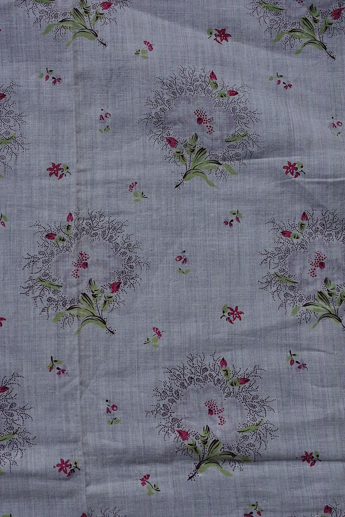 アンティーク生地 antique tissu アンティーク小花がら生地 .FR a l'epoque