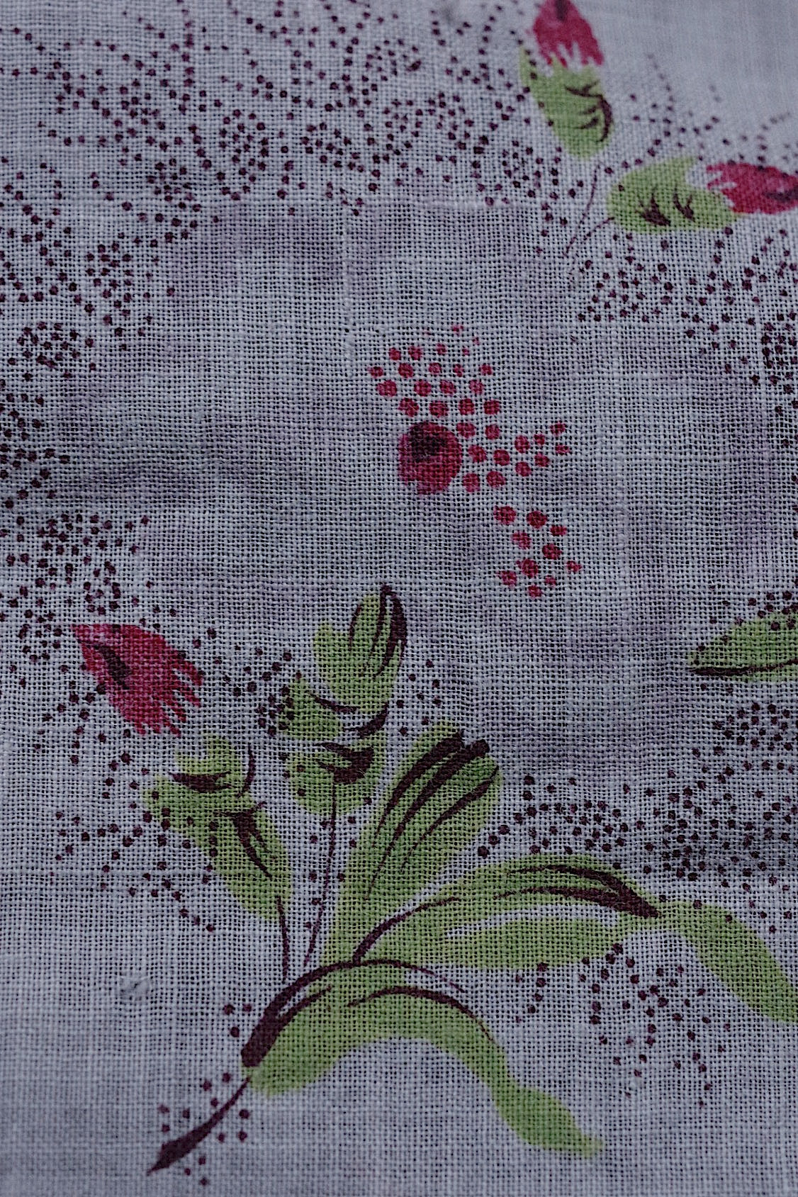 アンティーク生地 antique tissu アンティーク小花がら生地 .FR a l'epoque