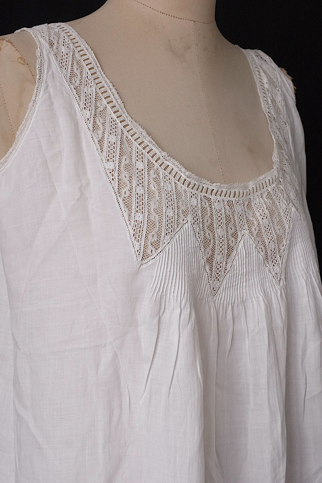 アンティーク古着 vêtement  アンティークレースワンピース .FR a l'epoque