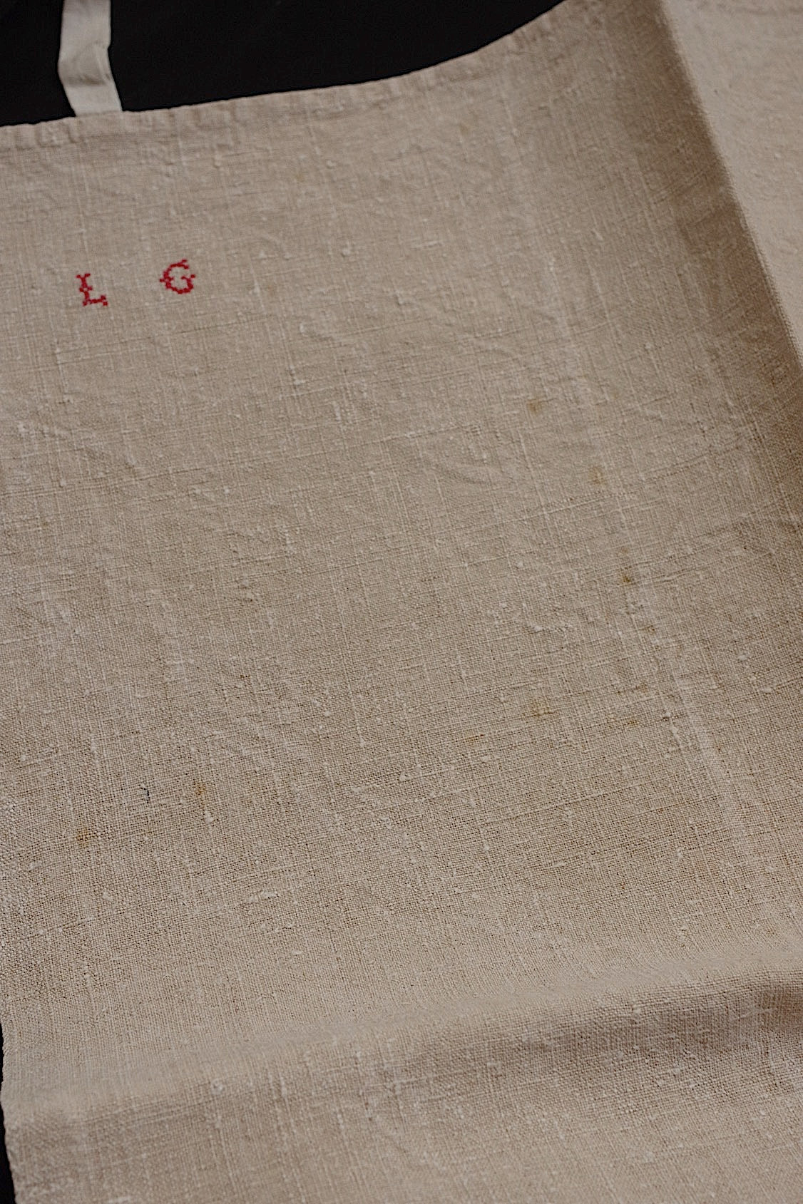 アンティーク生地 tissu ancien アンティークトワル生地 トーション5枚 .FR a l'epoque