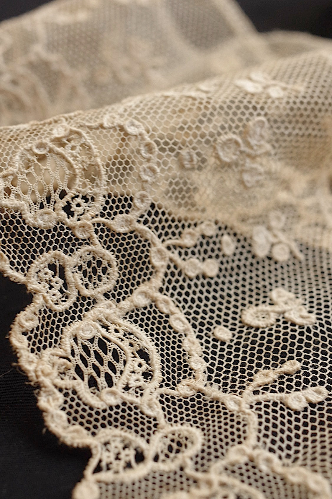 アンティークレース dentelle antique アンティークレース アランソン 216cm .FR a l'epoque