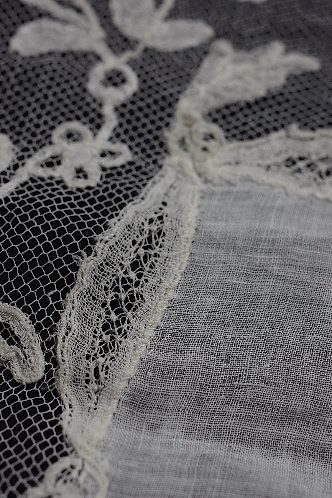 アンティークレース dentelle antique アンティークレース  ハンカチ .FR a l'epoque