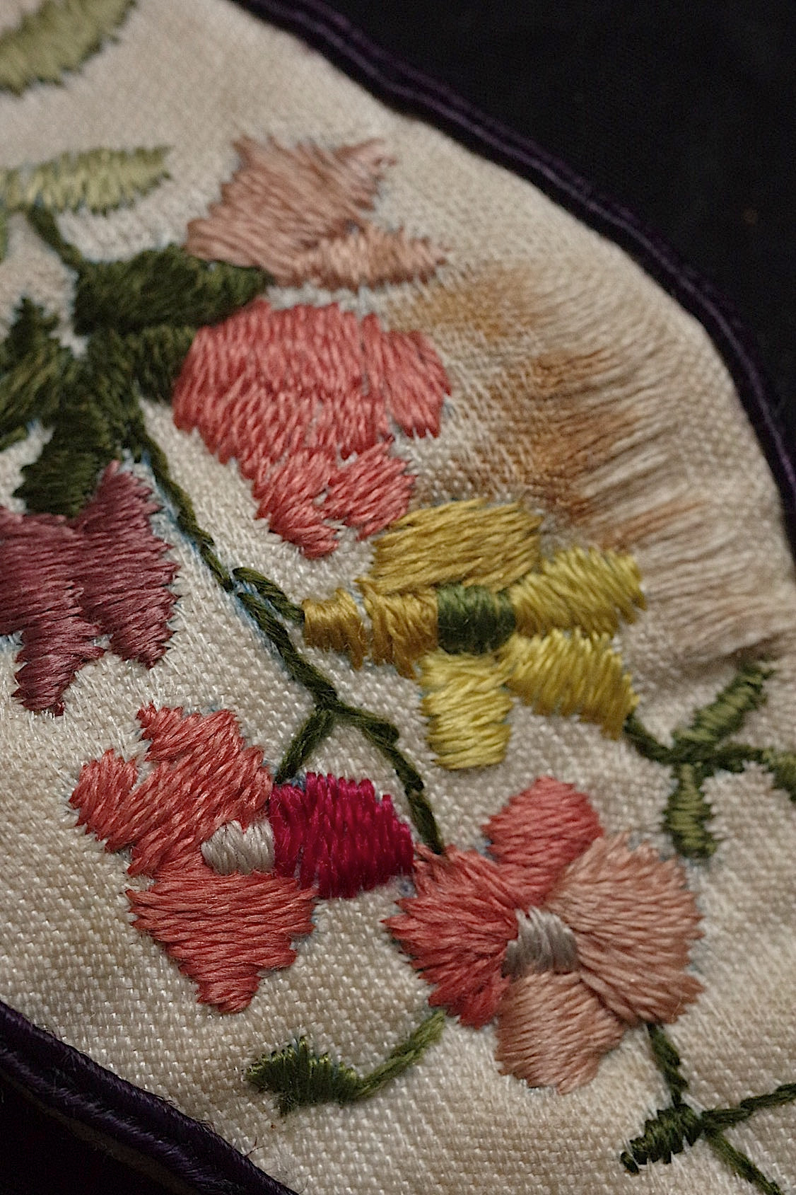 アンティーク刺繍 ruban antique アンティーク刺繍襟 ベルト .FR a l'epoque