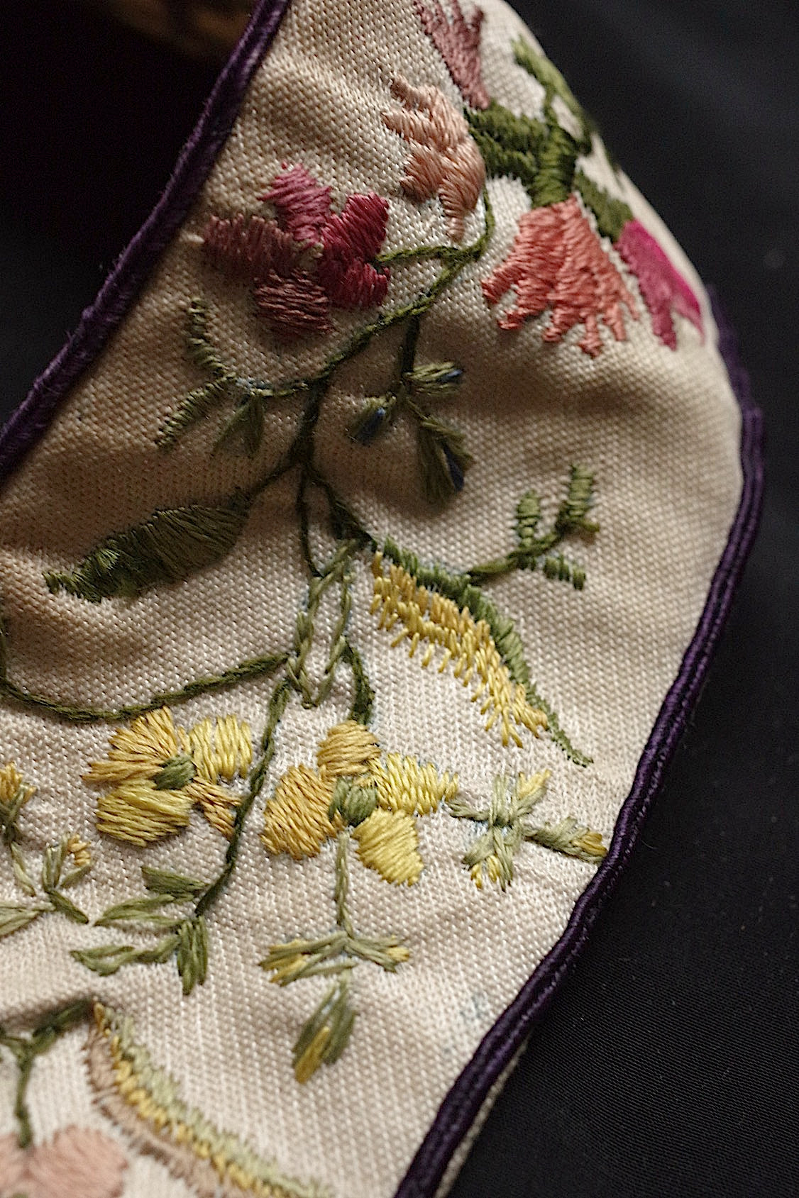 アンティーク刺繍 ruban antique アンティーク刺繍襟 ベルト .FR a l'epoque