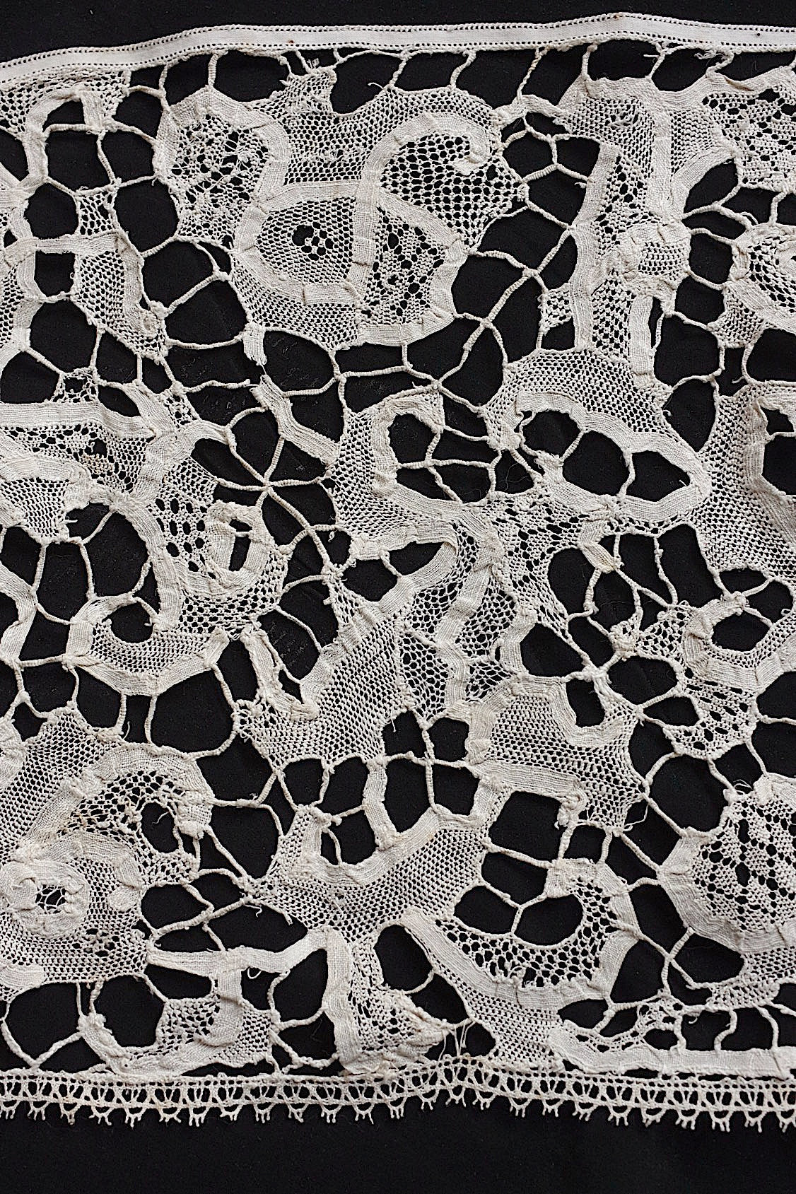 アンティークレース dentelle antique アンティークレース フレミッシュ480cm .FR a l'epoque