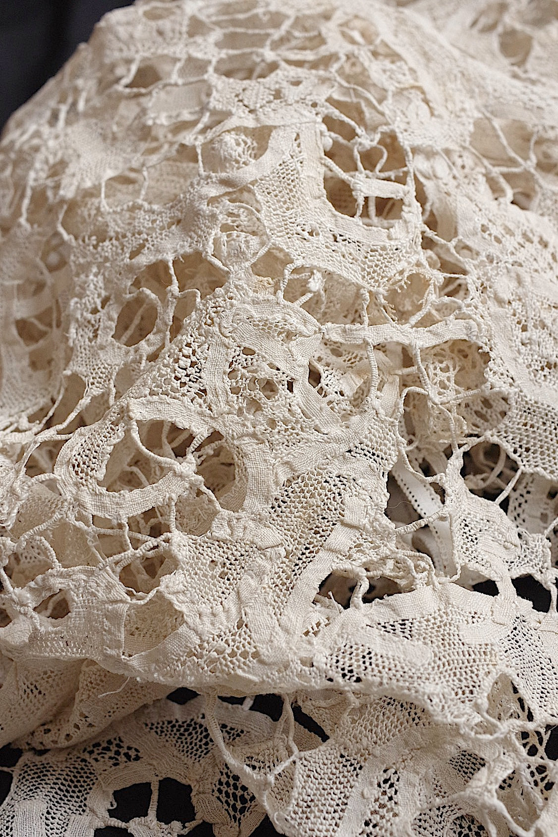 アンティークレース dentelle antique アンティークレース フレミッシュ480cm .FR a l'epoque