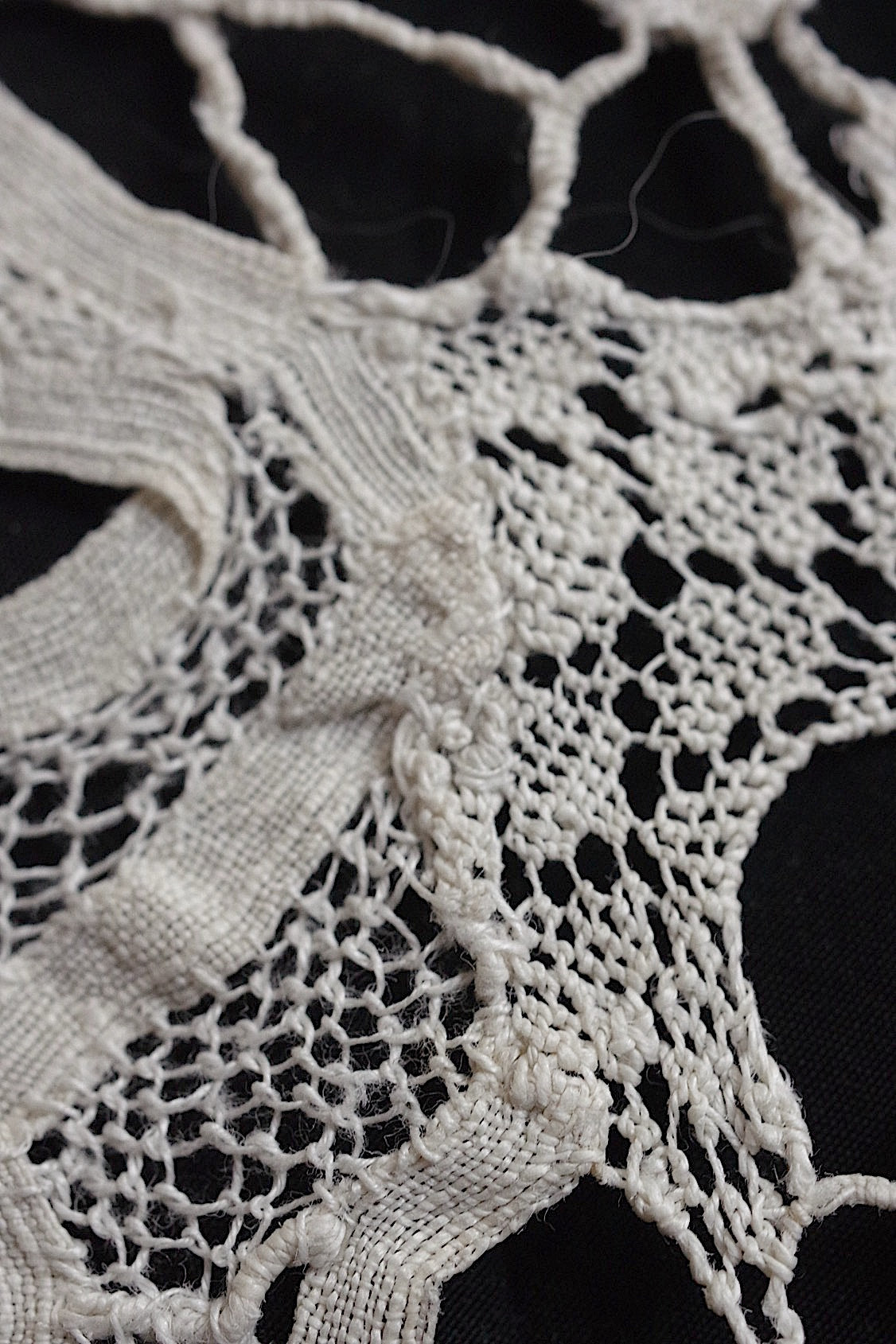 アンティークレース dentelle antique アンティークレース フレミッシュ480cm .FR a l'epoque