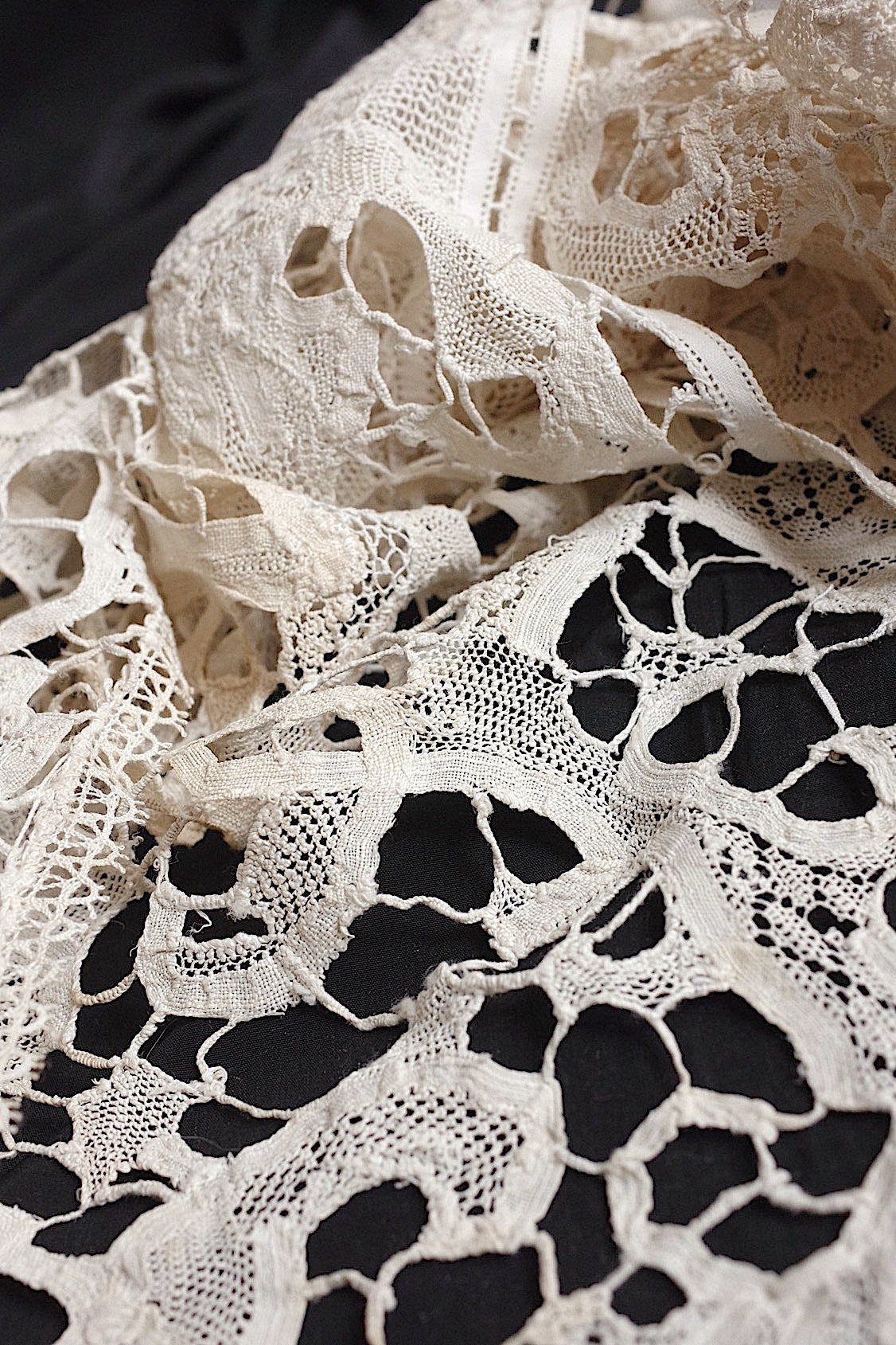 アンティークレース dentelle antique アンティークレース フレミッシュ480cm .FR a l'epoque