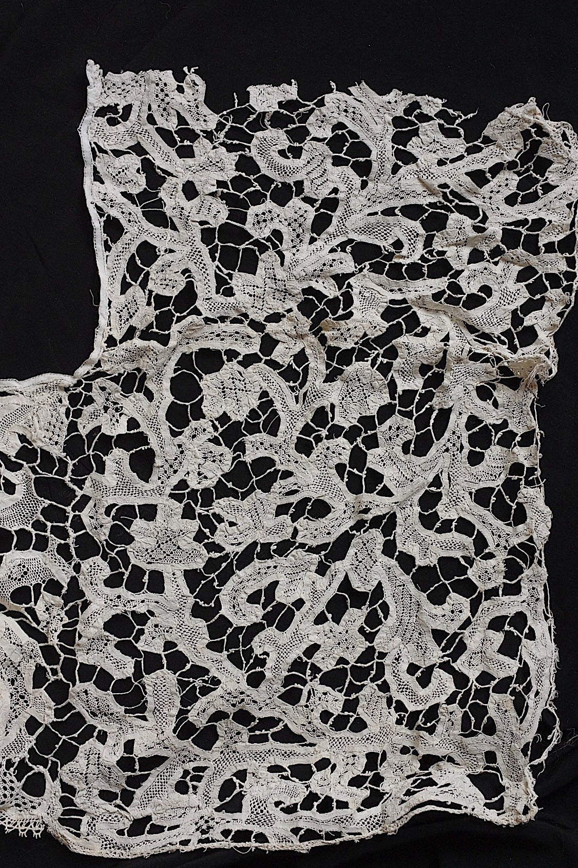 アンティークレース dentelle antique アンティークレース フレミッシュ480cm .FR a l'epoque