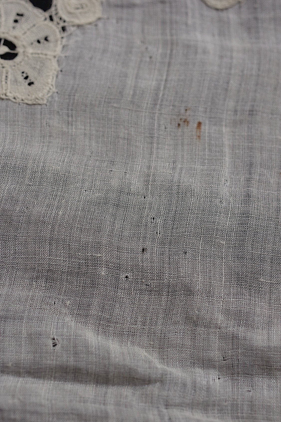 アンティークレース dentelle antique アンティークハンカチ2つ 素材用 .FR a l'epoque