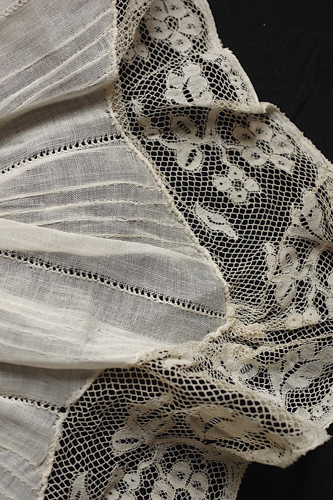 アンティークレース dentelle  antique アンティークレース パーツlot .FR a l'epoque