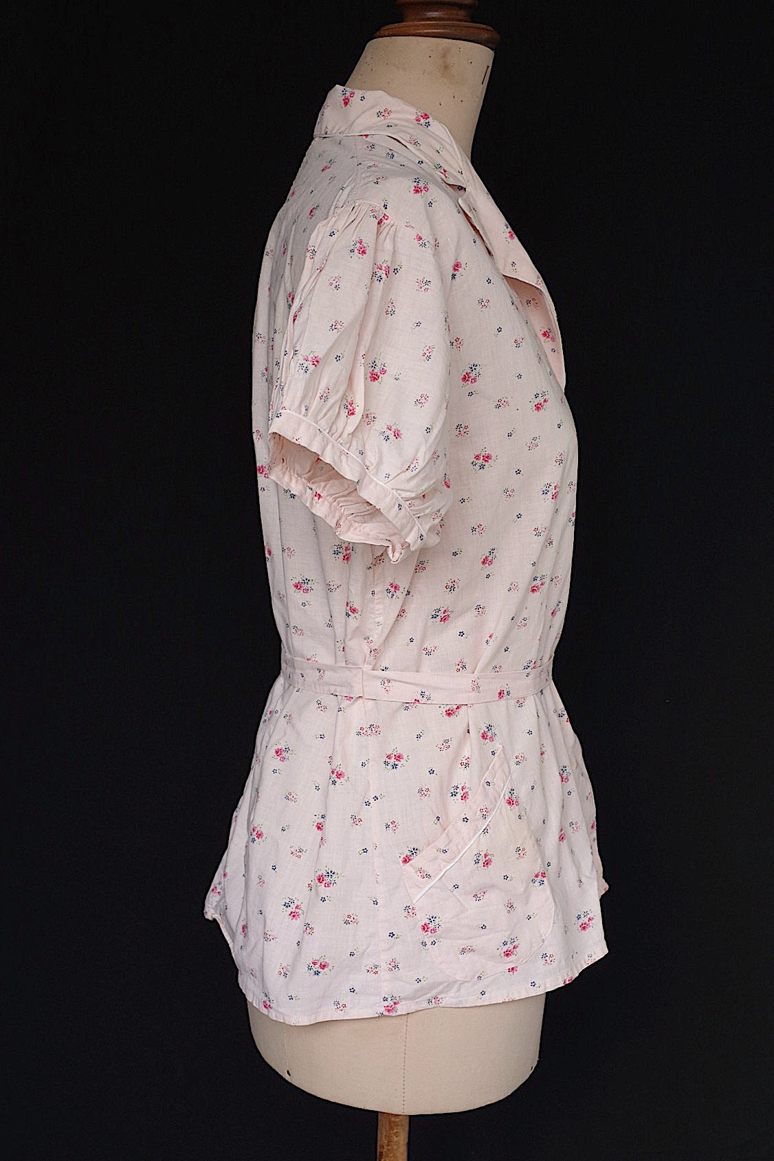 ヴィンテージ古着 vêtement vintage ヴィンテージ花柄ブラウス .FR a l'epoque