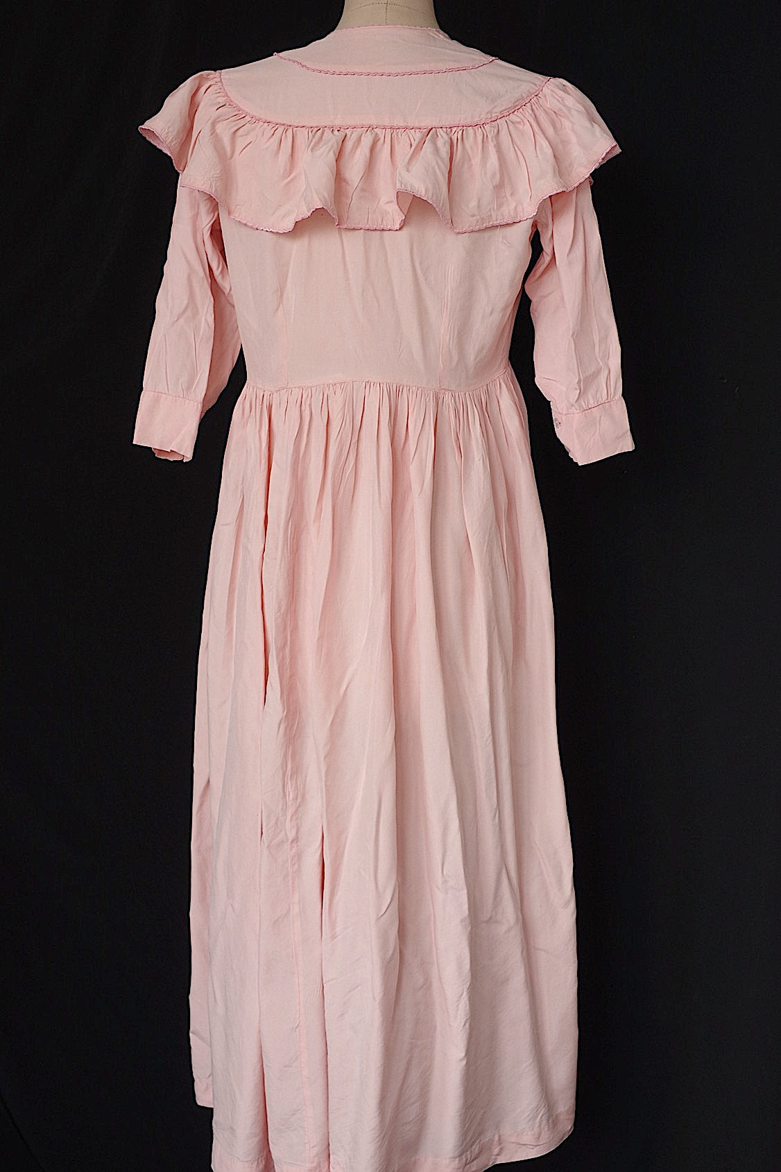 ヴィンテージ古着 vêtement vintage ヴィンテージワンピース サーモンピンク .FR a l'epoque