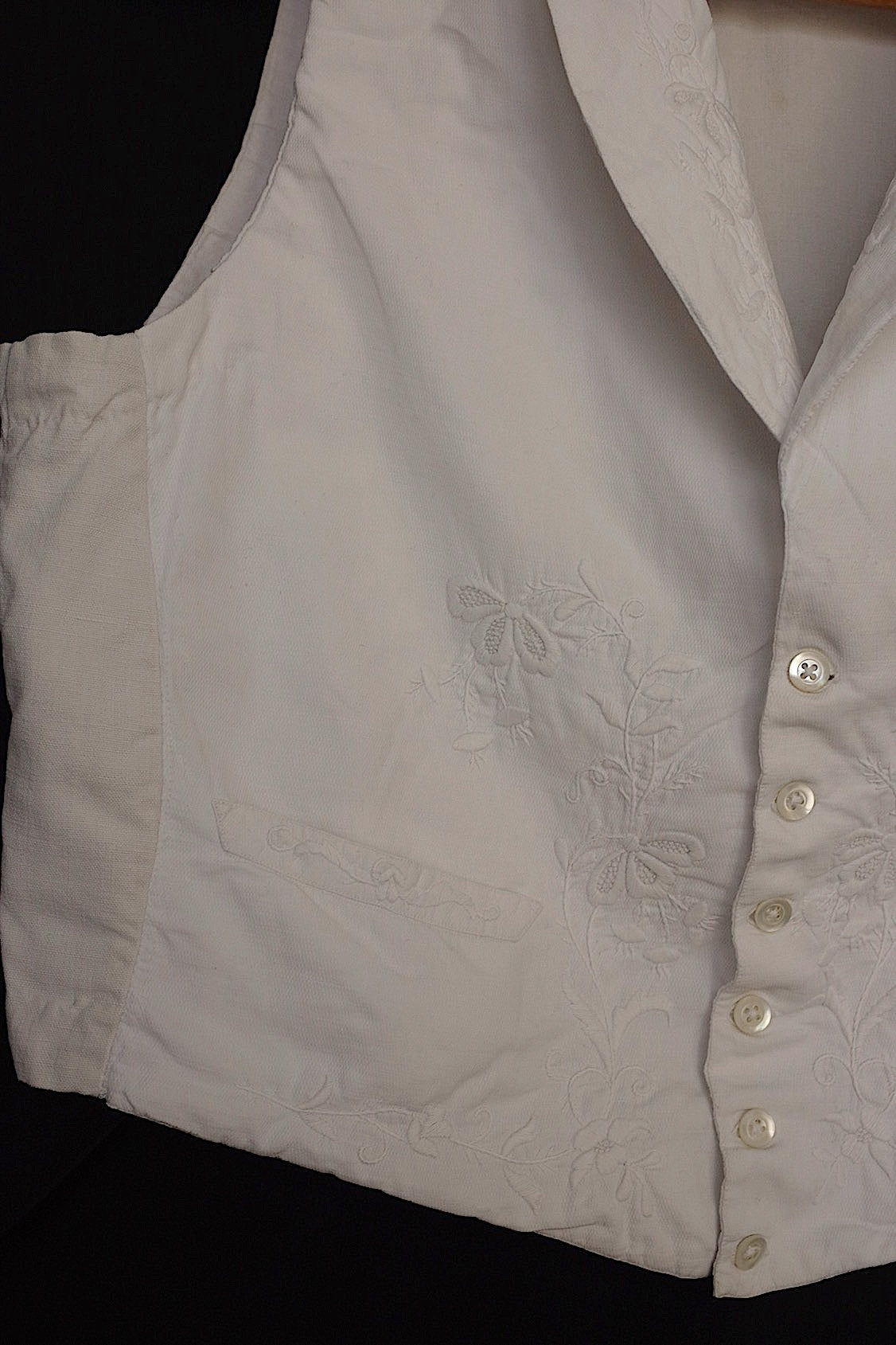 アンティーク古着 vêtement antique アンティーク刺繍ジレ pour monsieur .FR a l'epoque