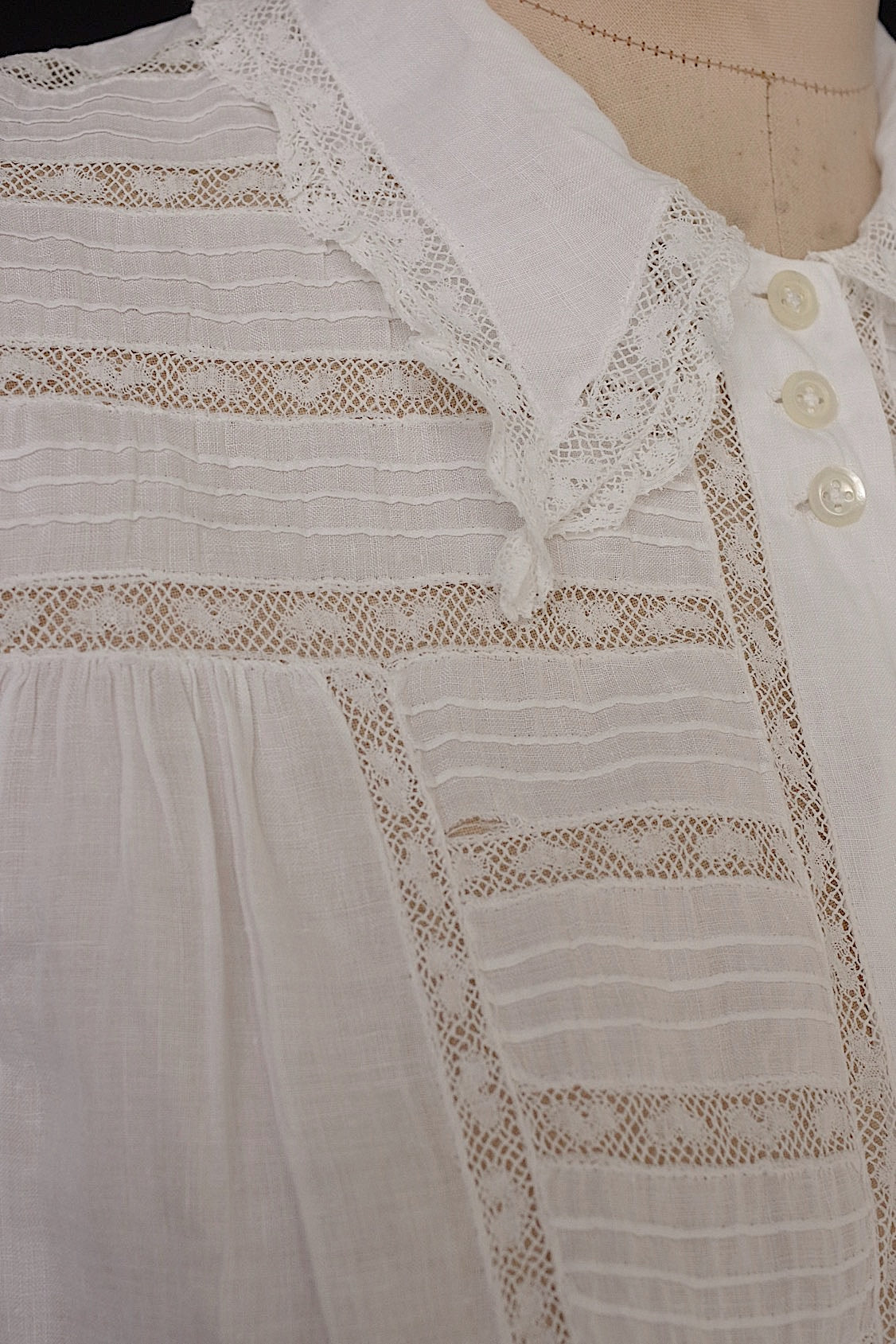 アンティーク古着 vêtement antique アンティークレースブラウス .FR a l'epoque